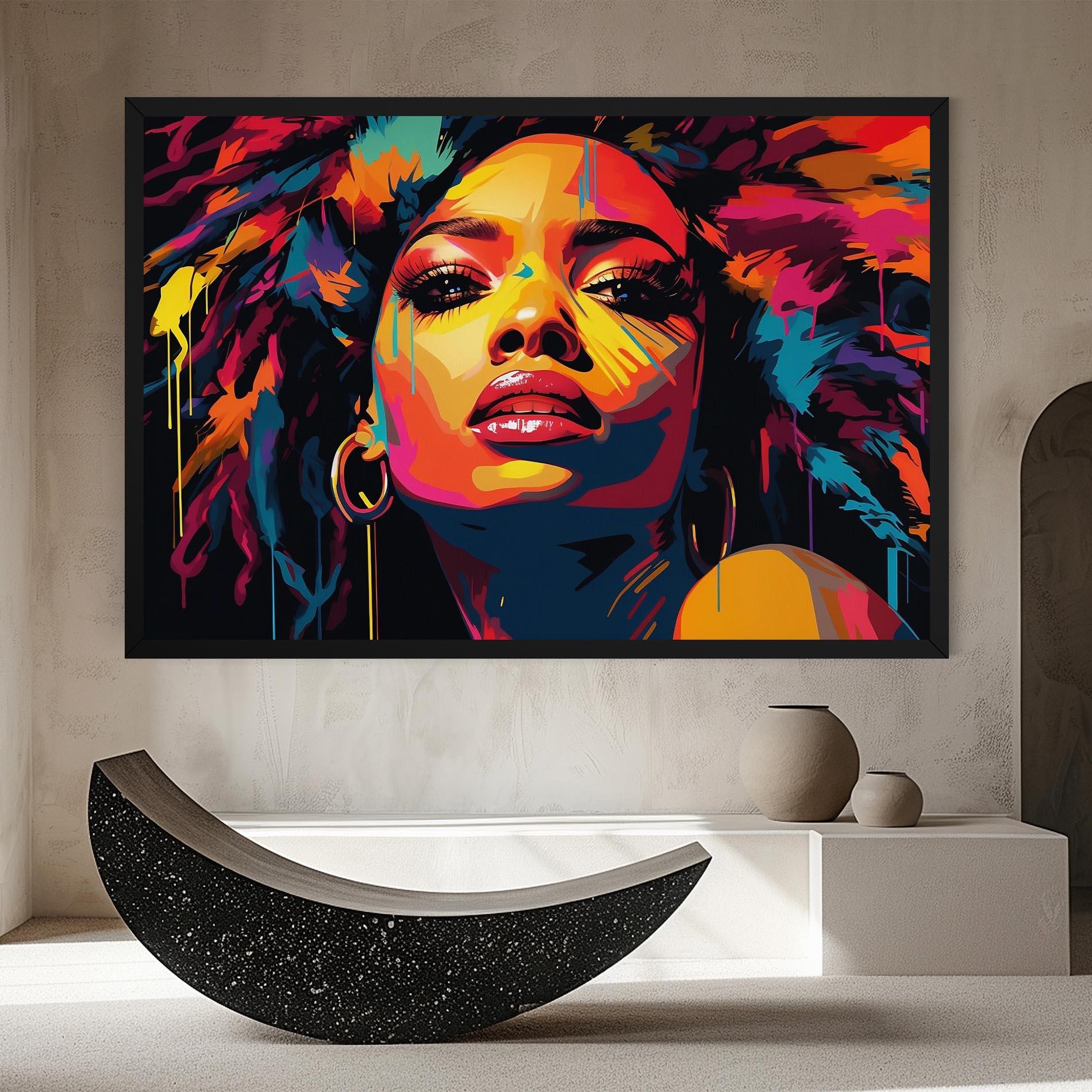 Tablou Canvas Beautiful African Art mockup 8