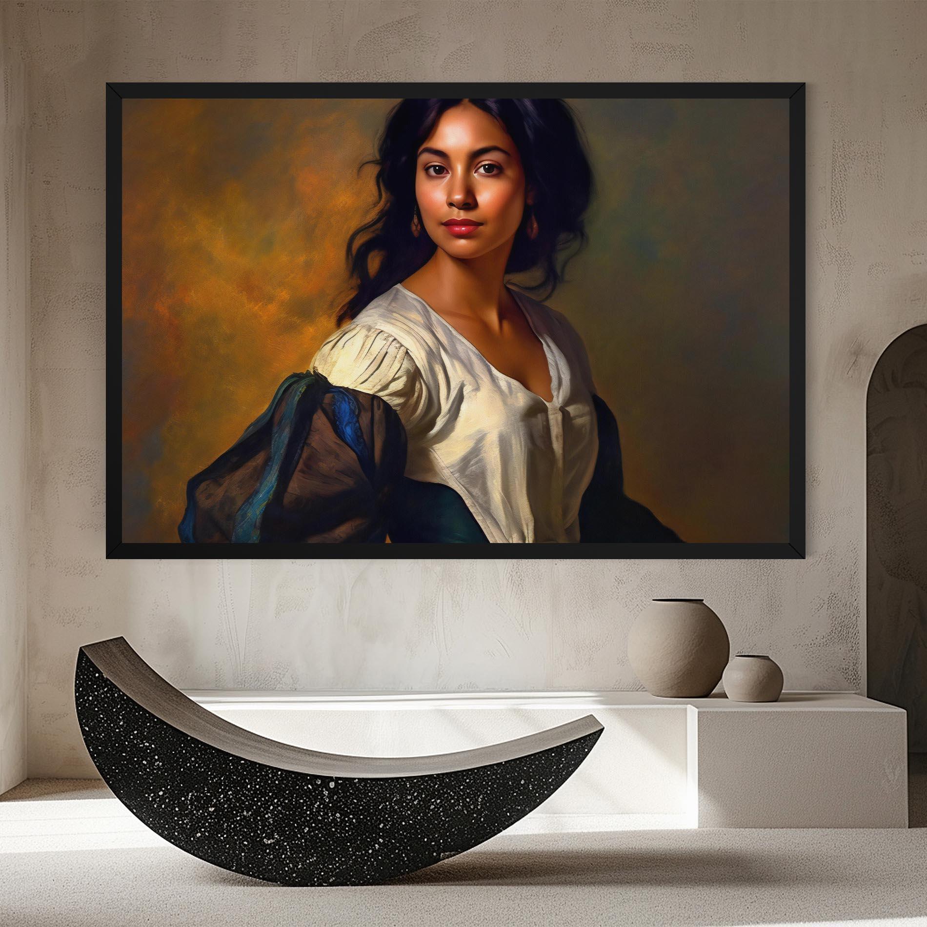 Tablou Canvas Beautiful Brunette Art mockup 8