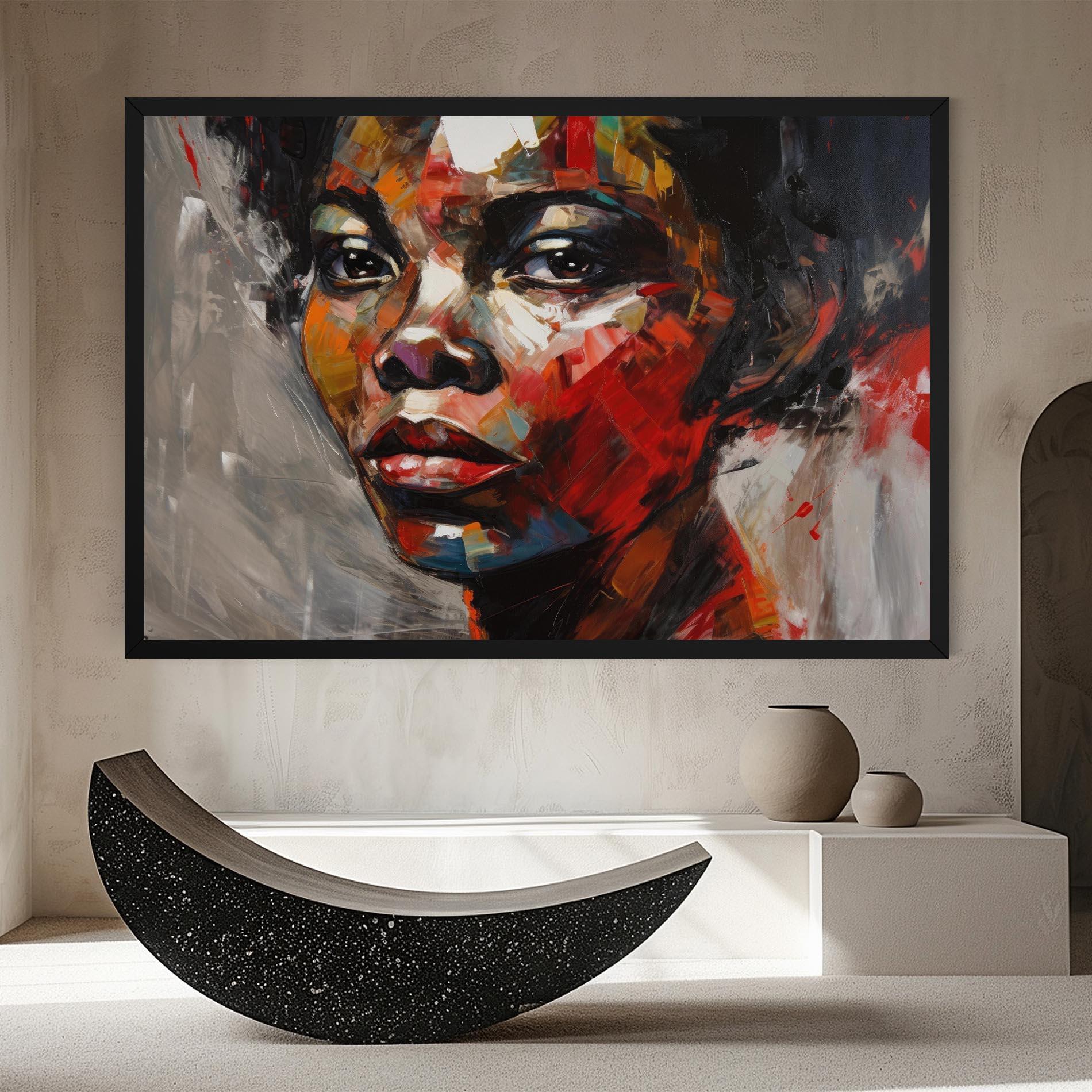 Tablou Canvas Intense Portrait Art mockup 8