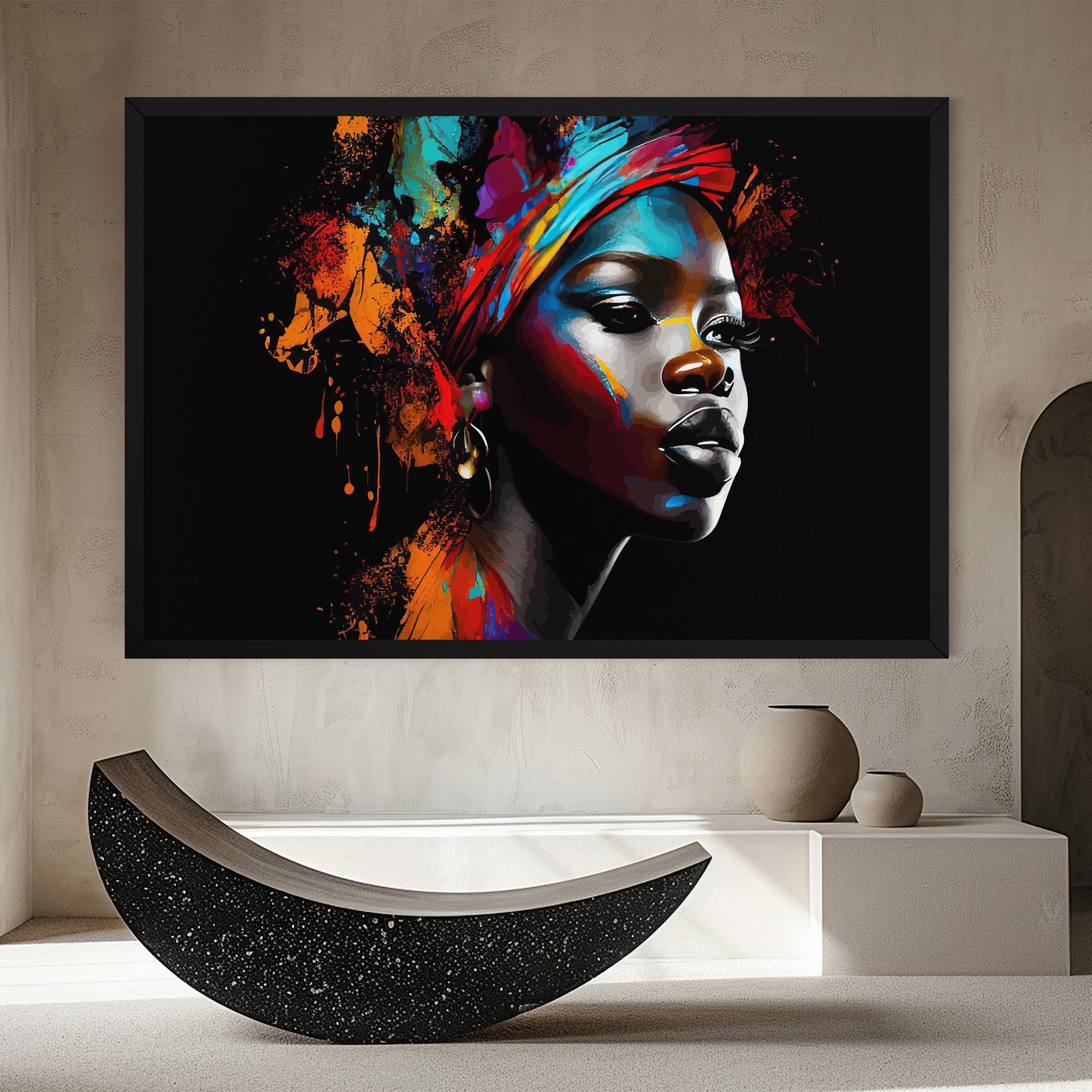 Tablou Canvas Pretty African Art Splash mockup 8