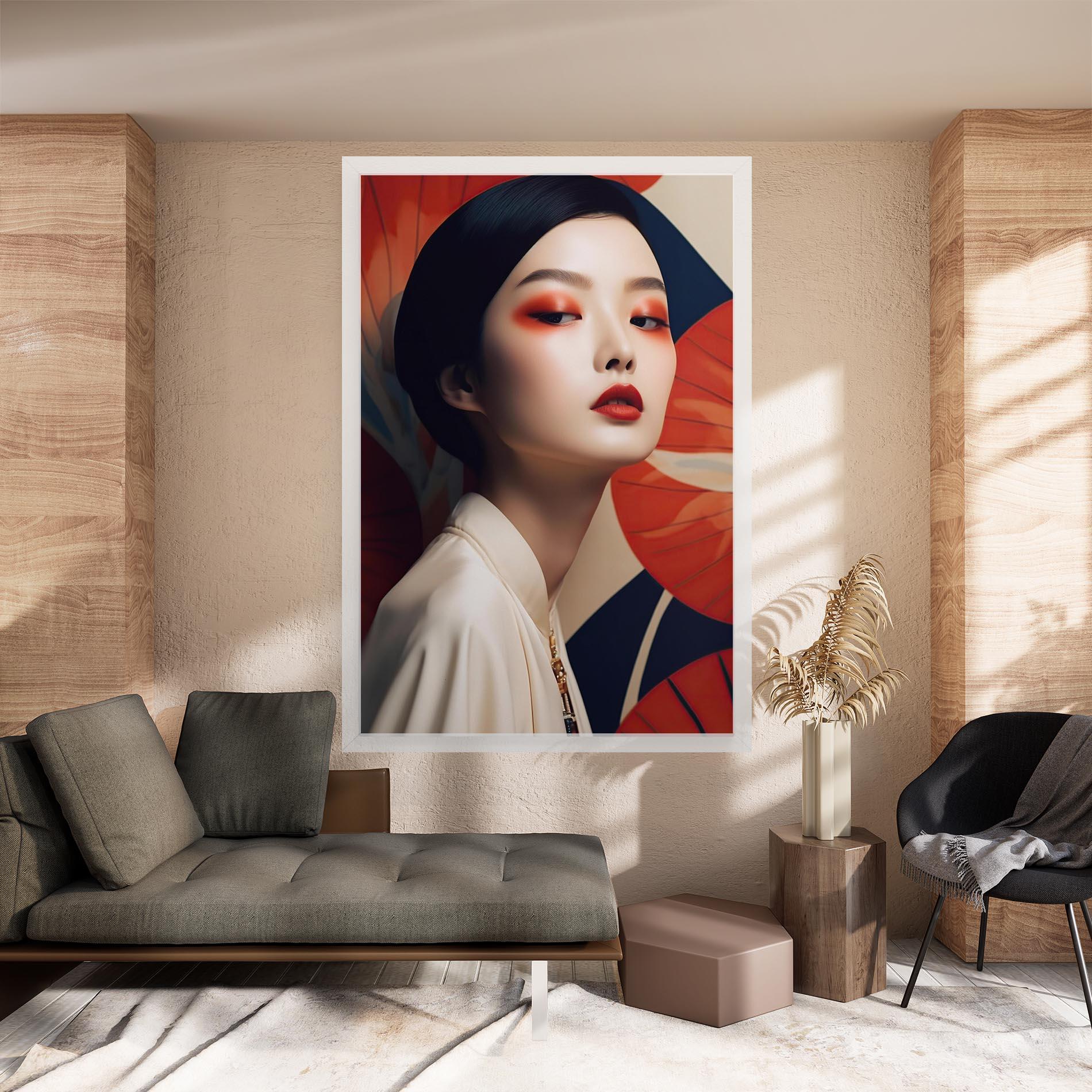 Tablou Canvas Asiatic Red Lips mockup 8