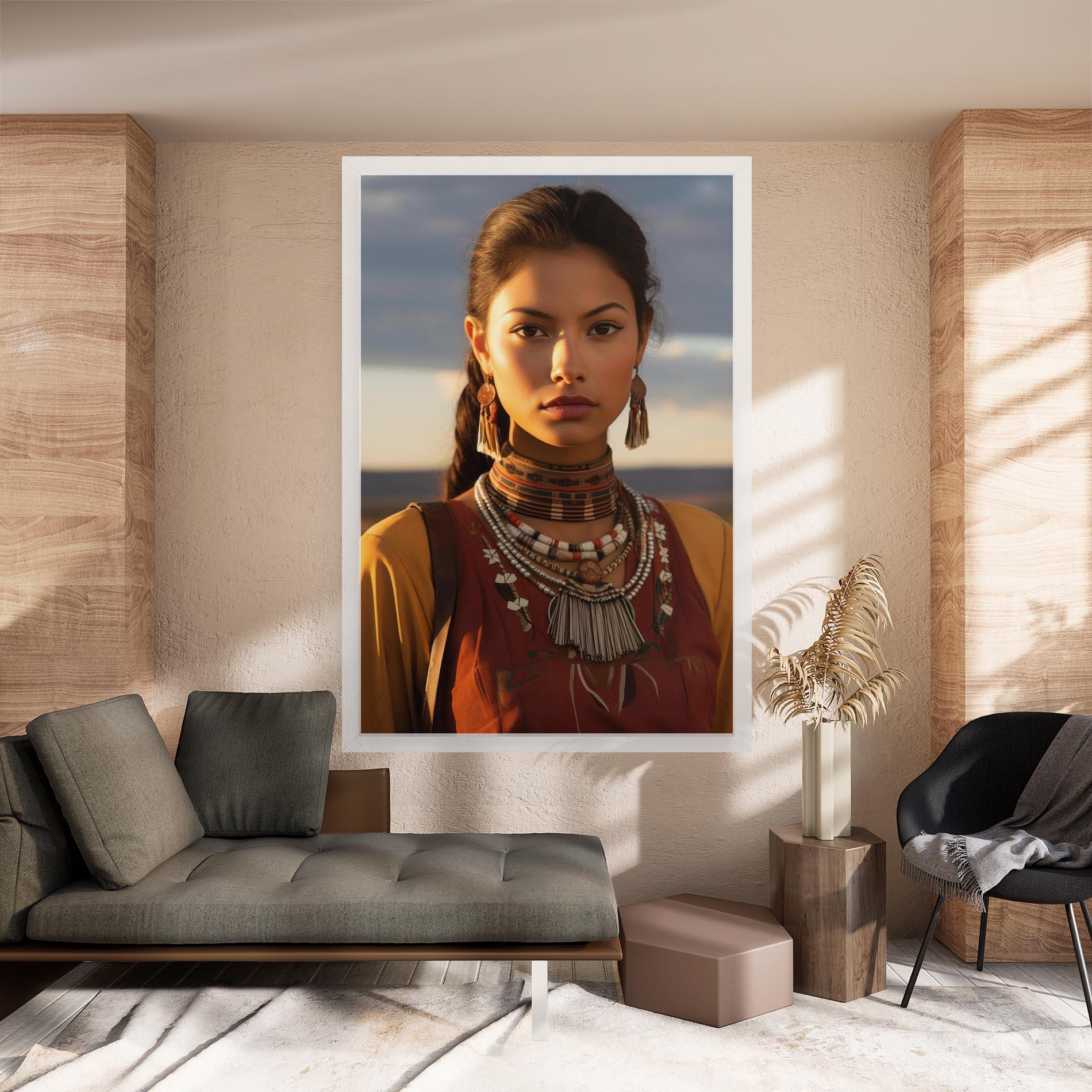 Tablou Canvas Native American Desert mockup 8