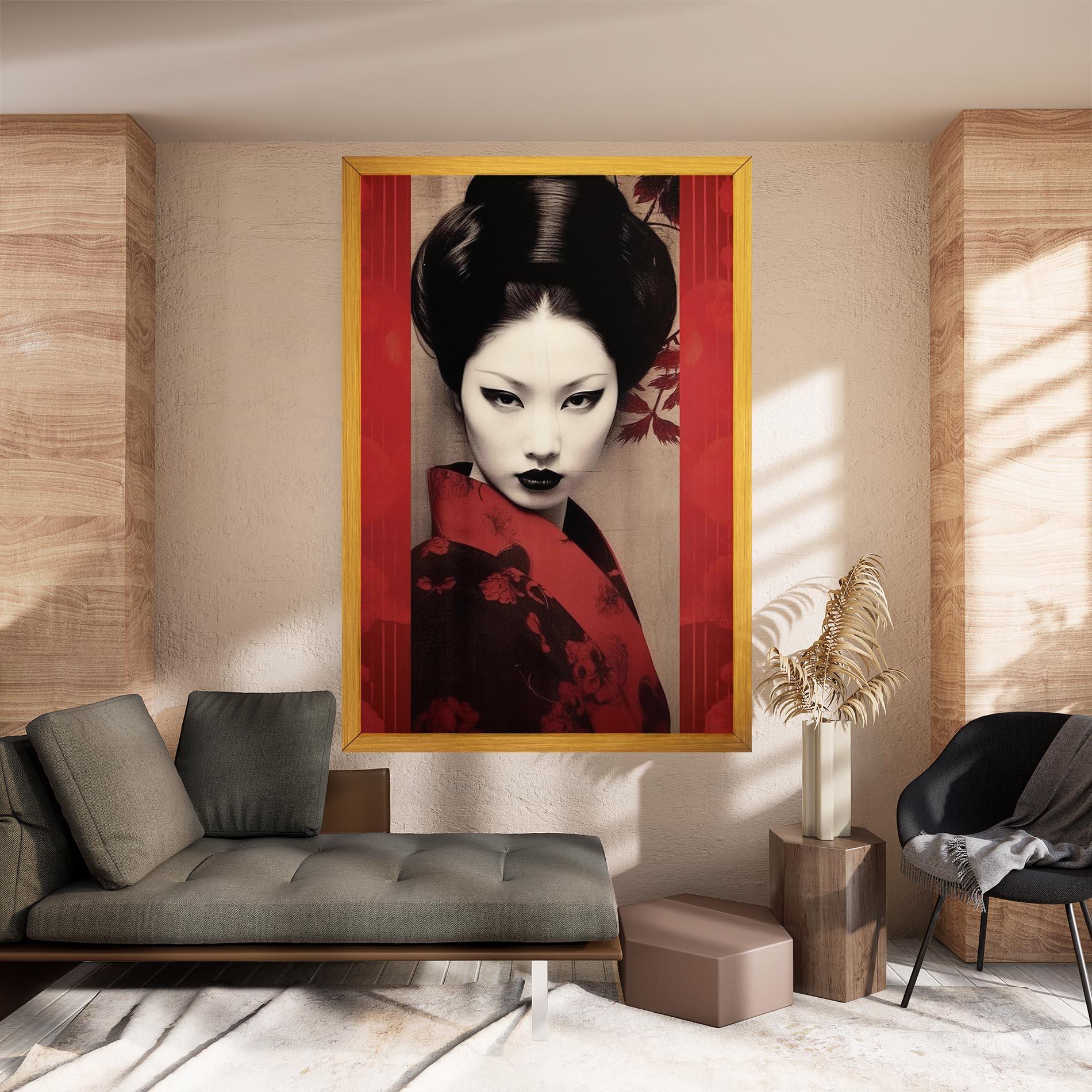 Tablou Canvas Black Asiatic Makeup mockup 8