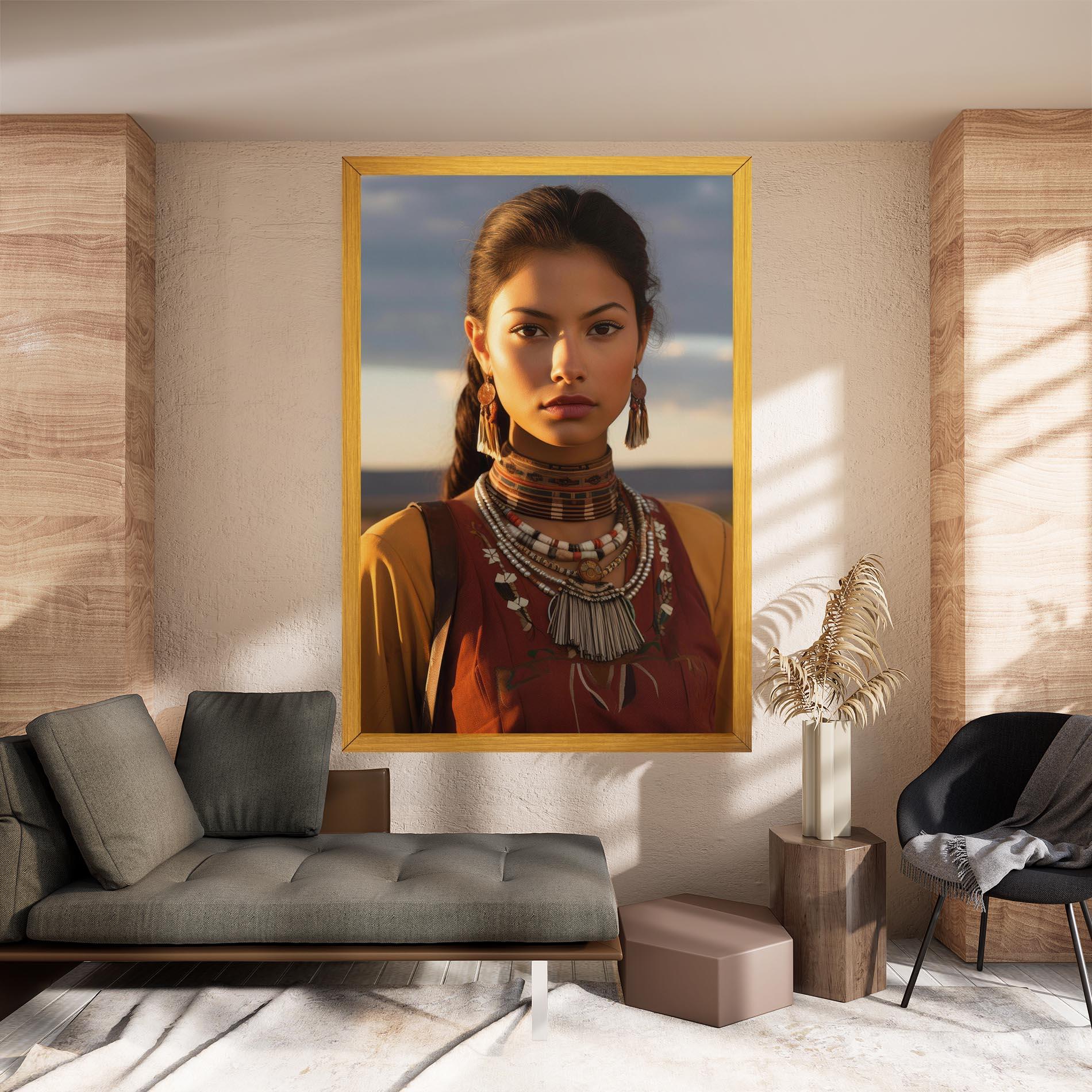 Tablou Canvas Native American Desert mockup 8