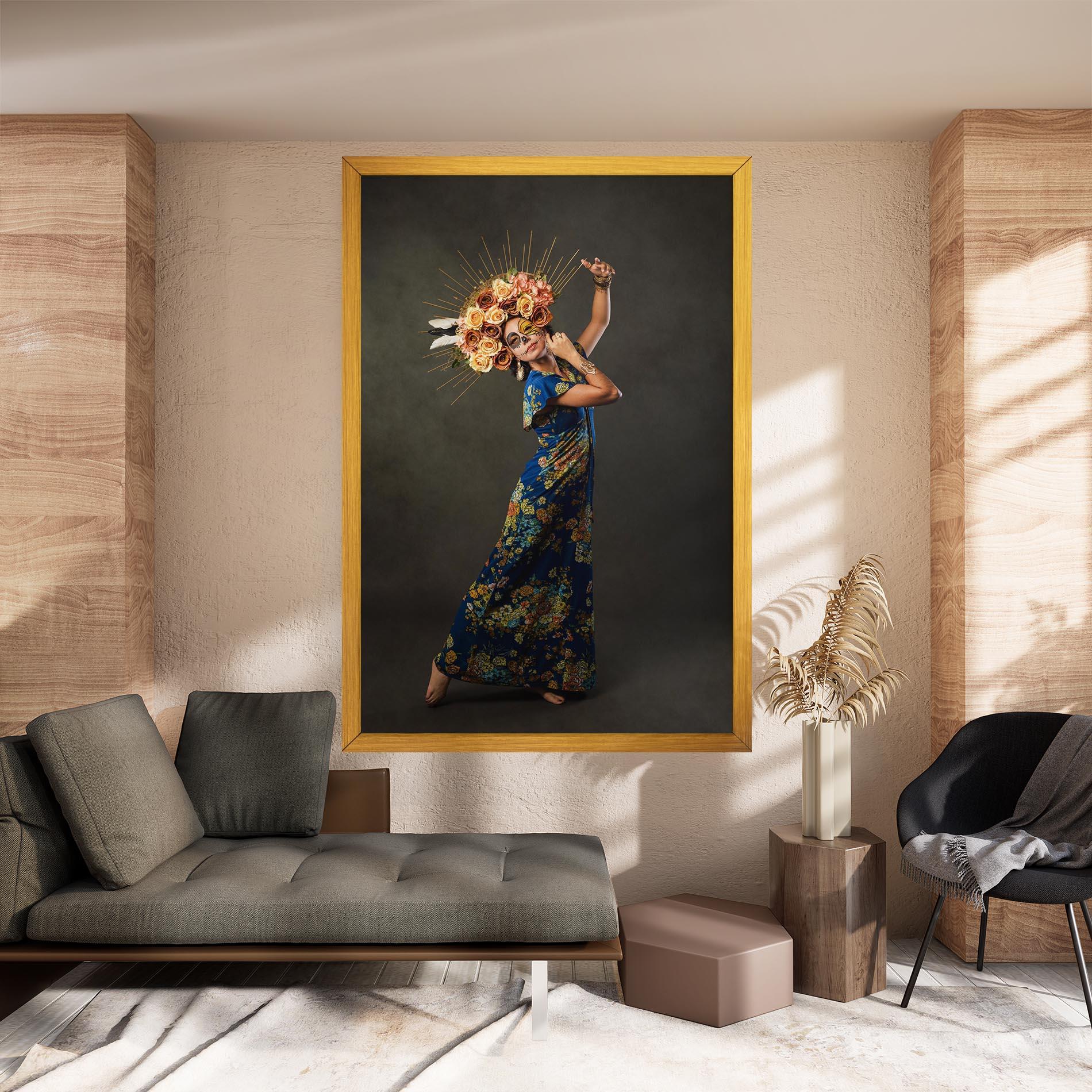 Tablou Canvas Sugar Skull Face mockup 8