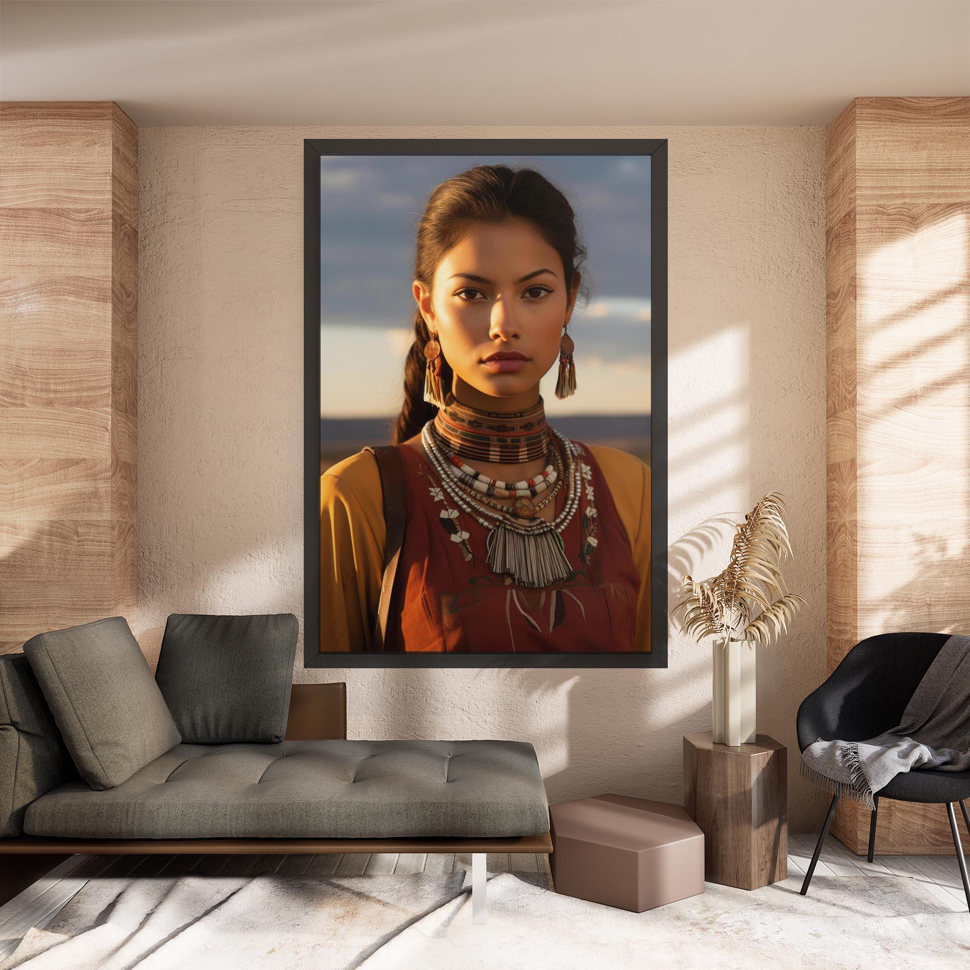 Tablou Canvas Native American Desert mockup 8
