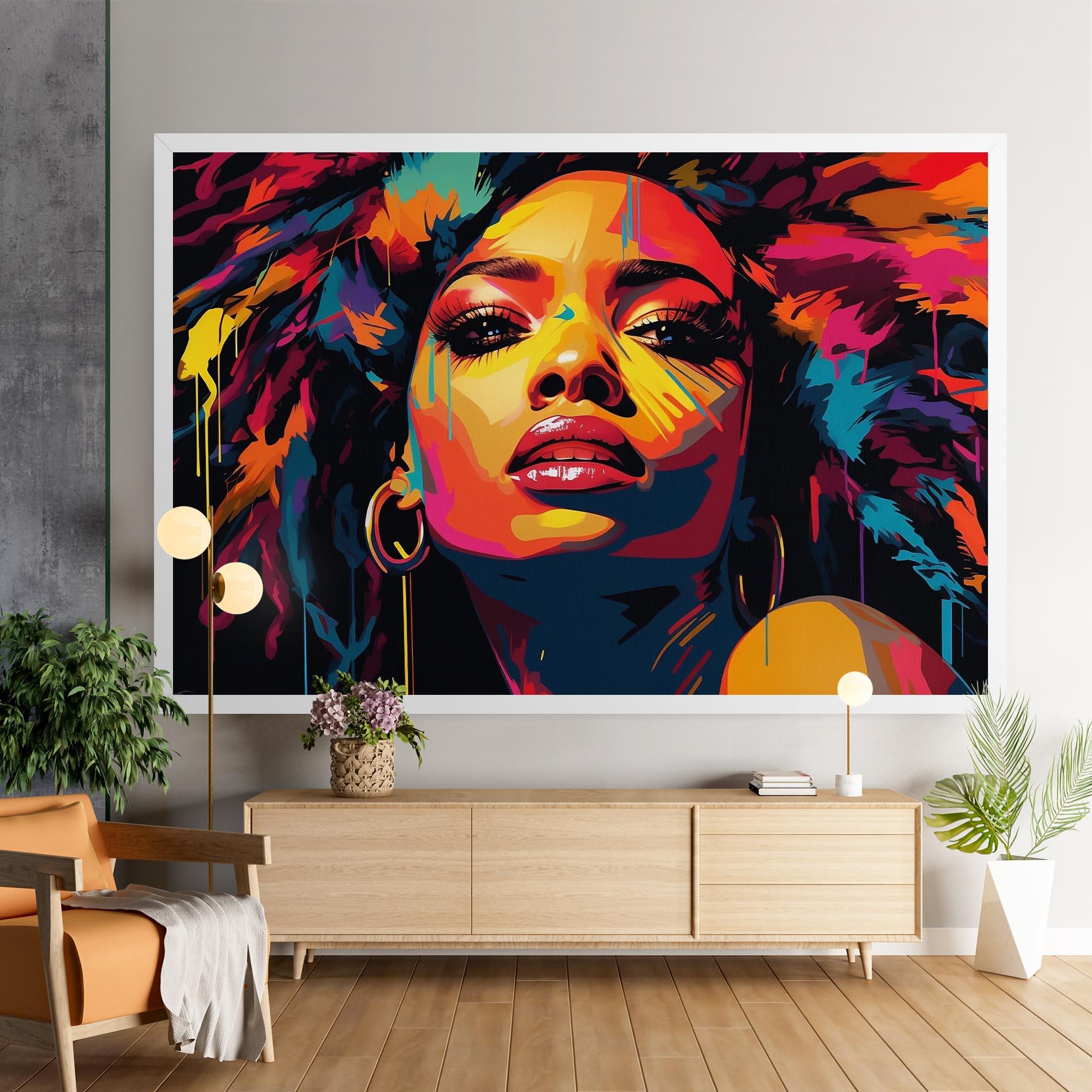 Tablou Canvas Beautiful African Art mockup 9