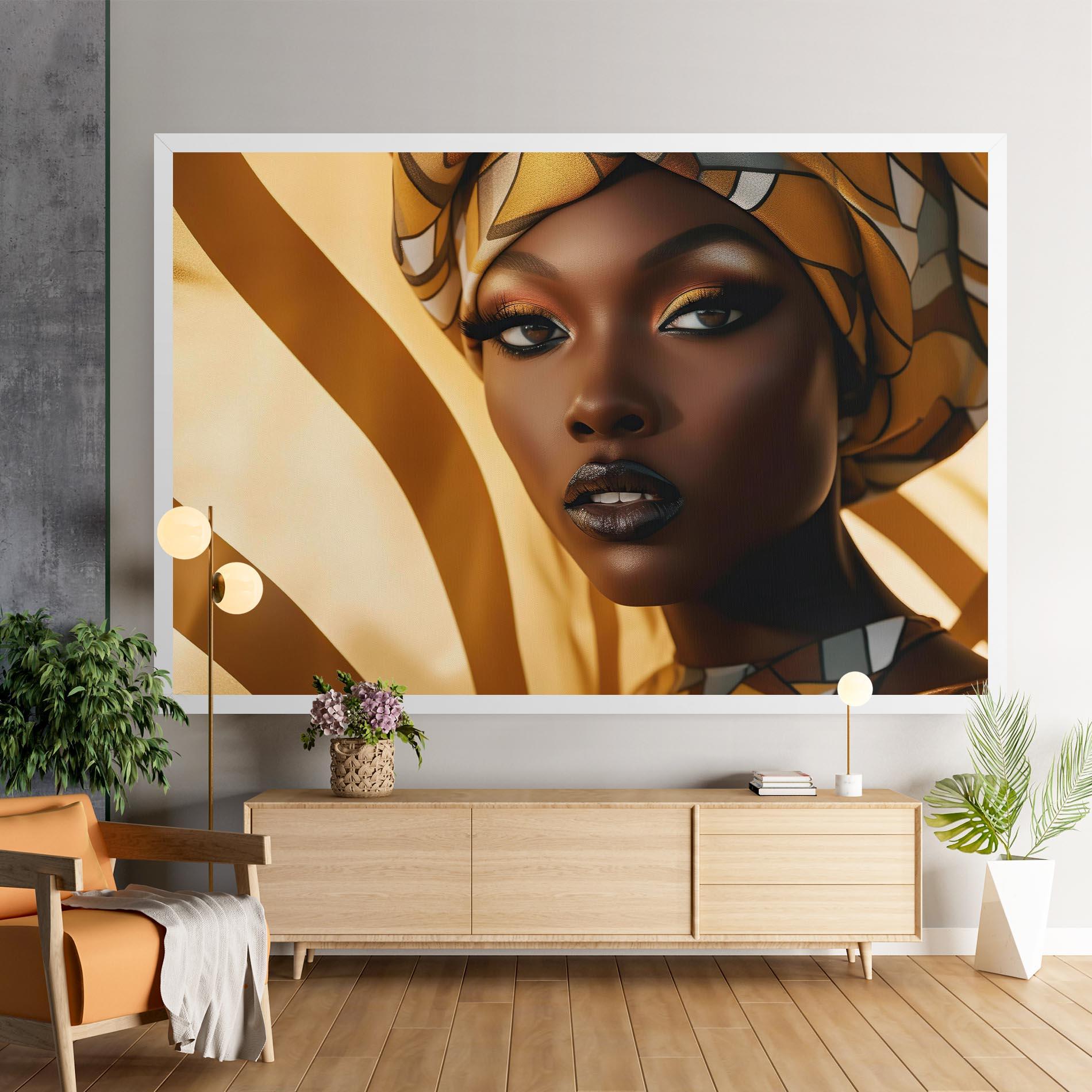 Tablou Canvas Fashion African Woman mockup 9