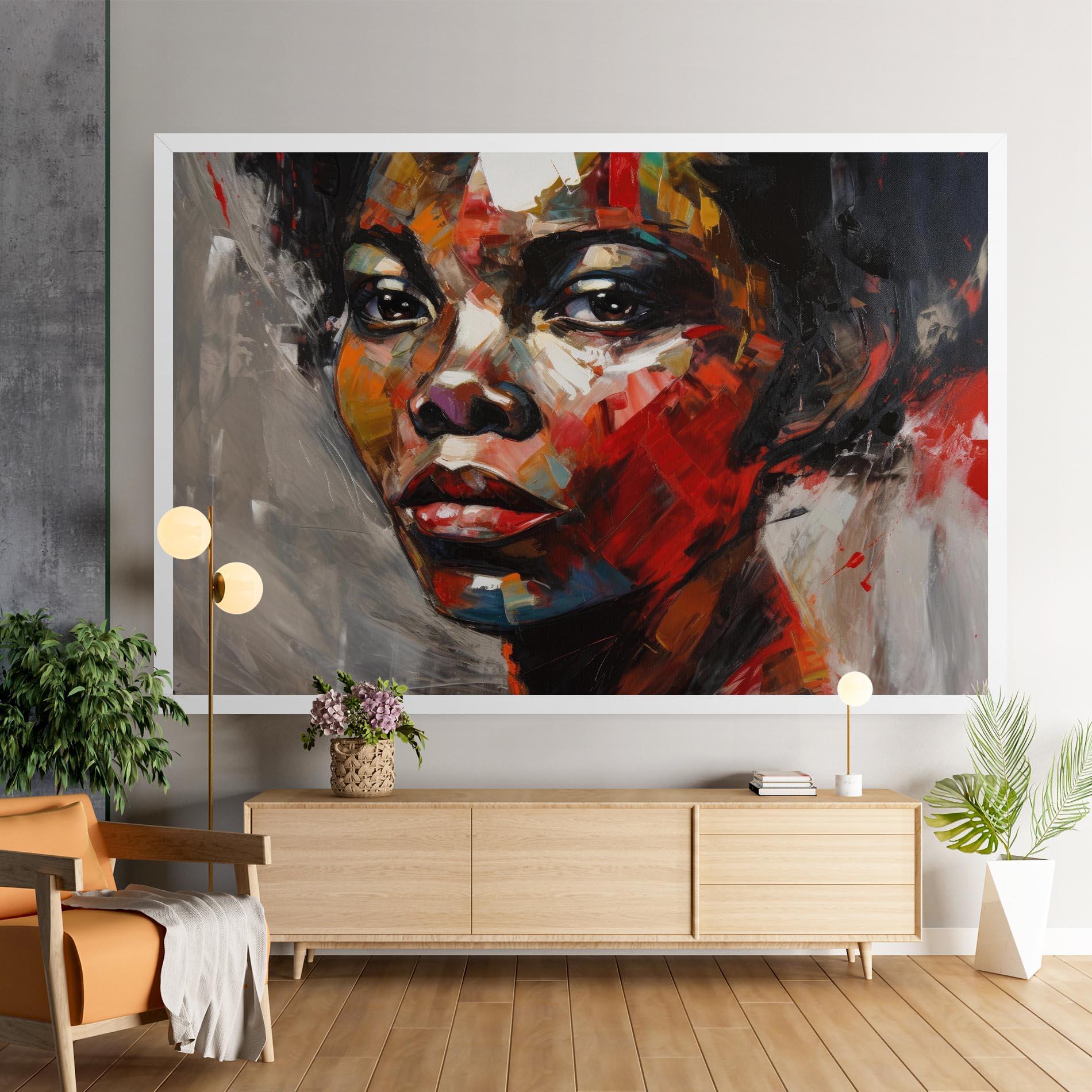 Tablou Canvas Intense Portrait Art mockup 9