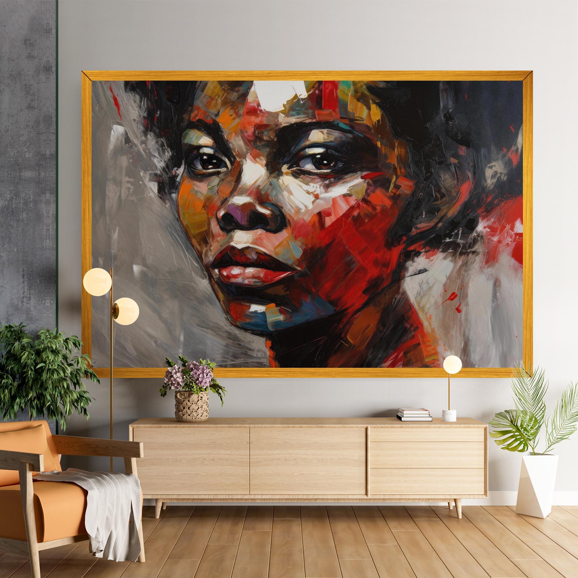 Tablou Canvas Intense Portrait Art mockup 9