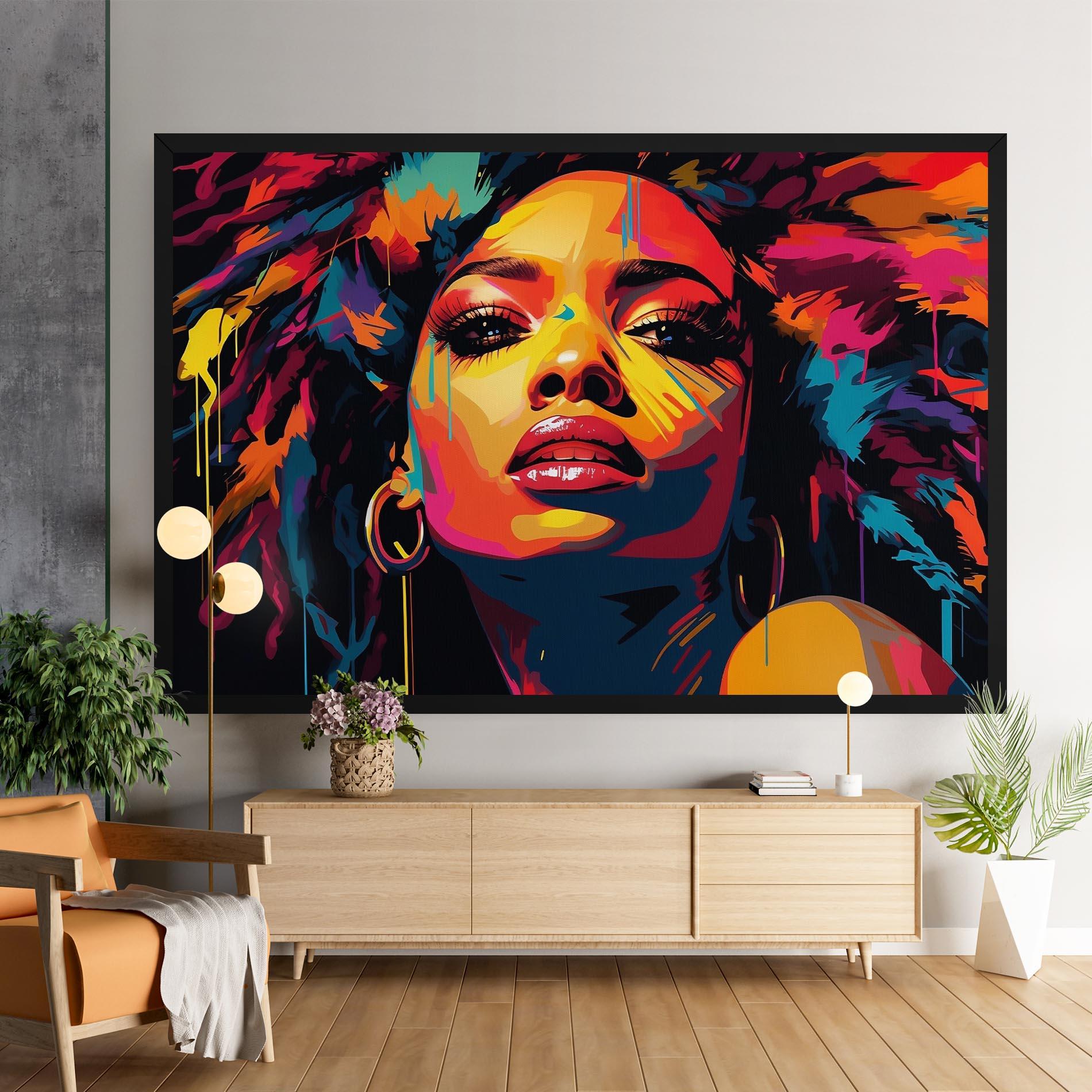 Tablou Canvas Beautiful African Art mockup 9