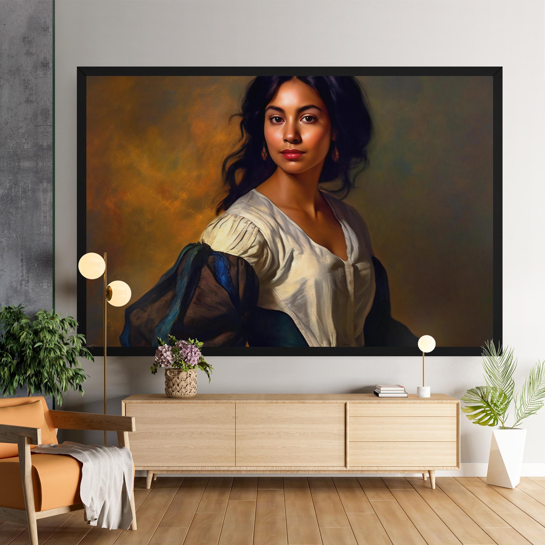 Tablou Canvas Beautiful Brunette Art mockup 9