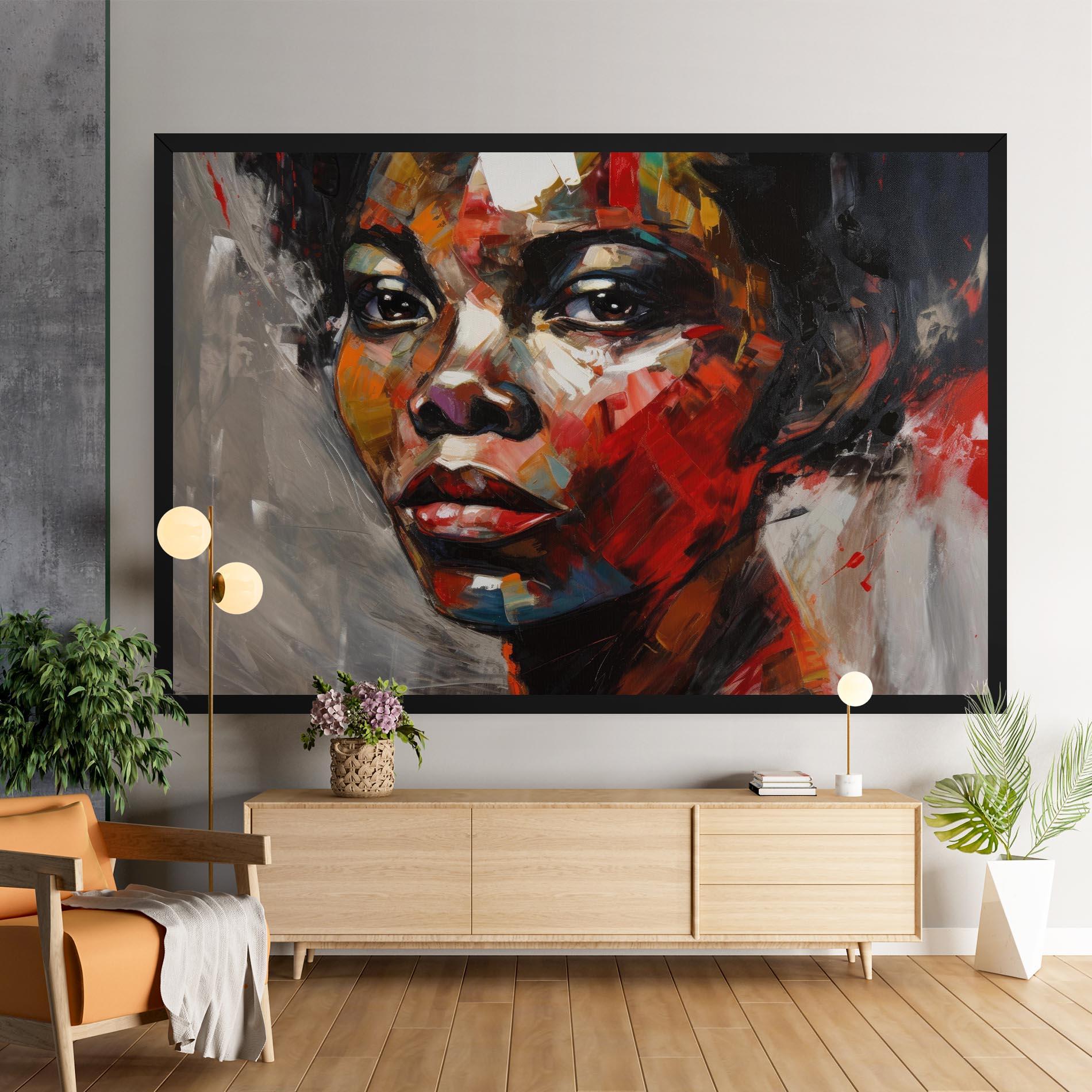 Tablou Canvas Intense Portrait Art mockup 9
