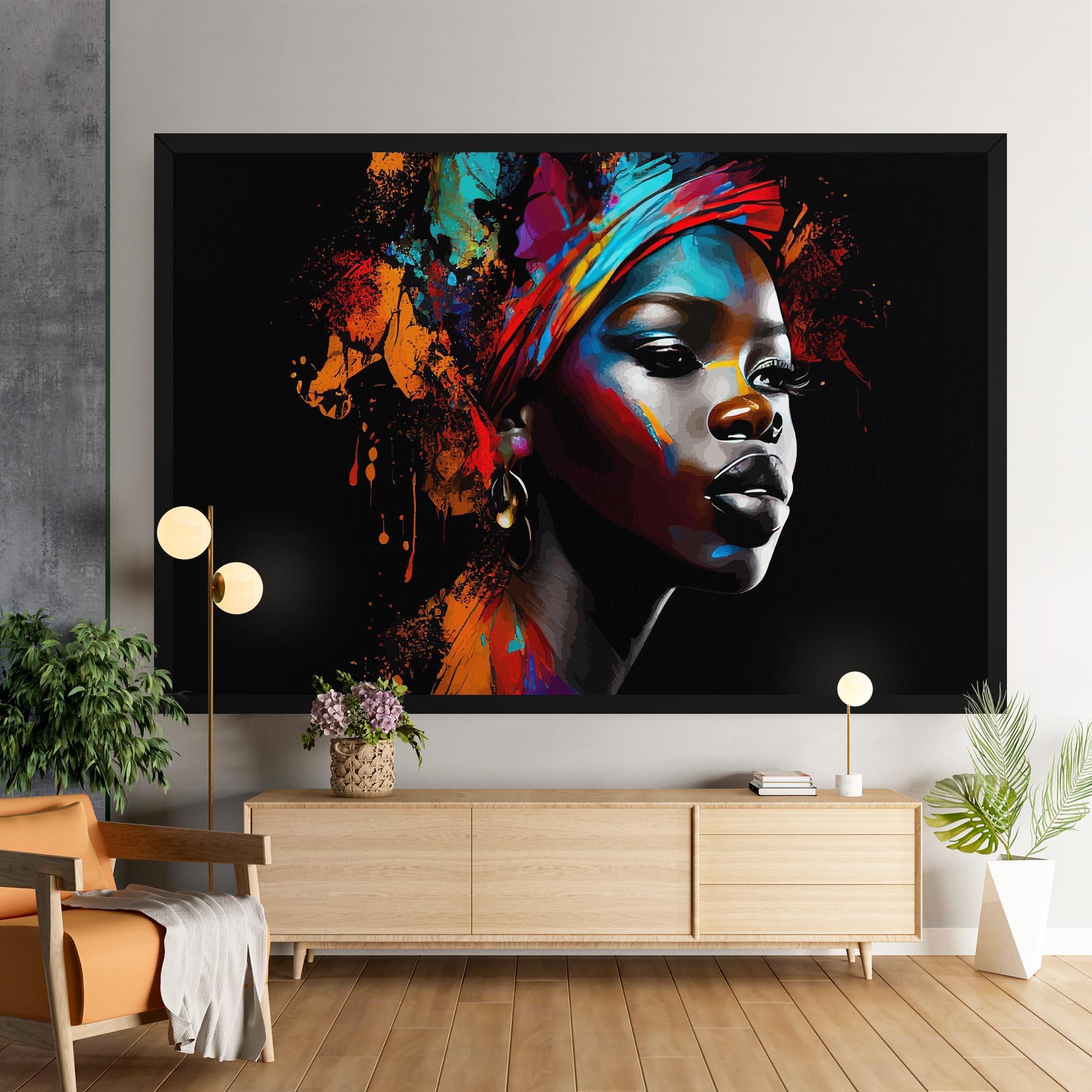 Tablou Canvas Pretty African Art Splash mockup 9