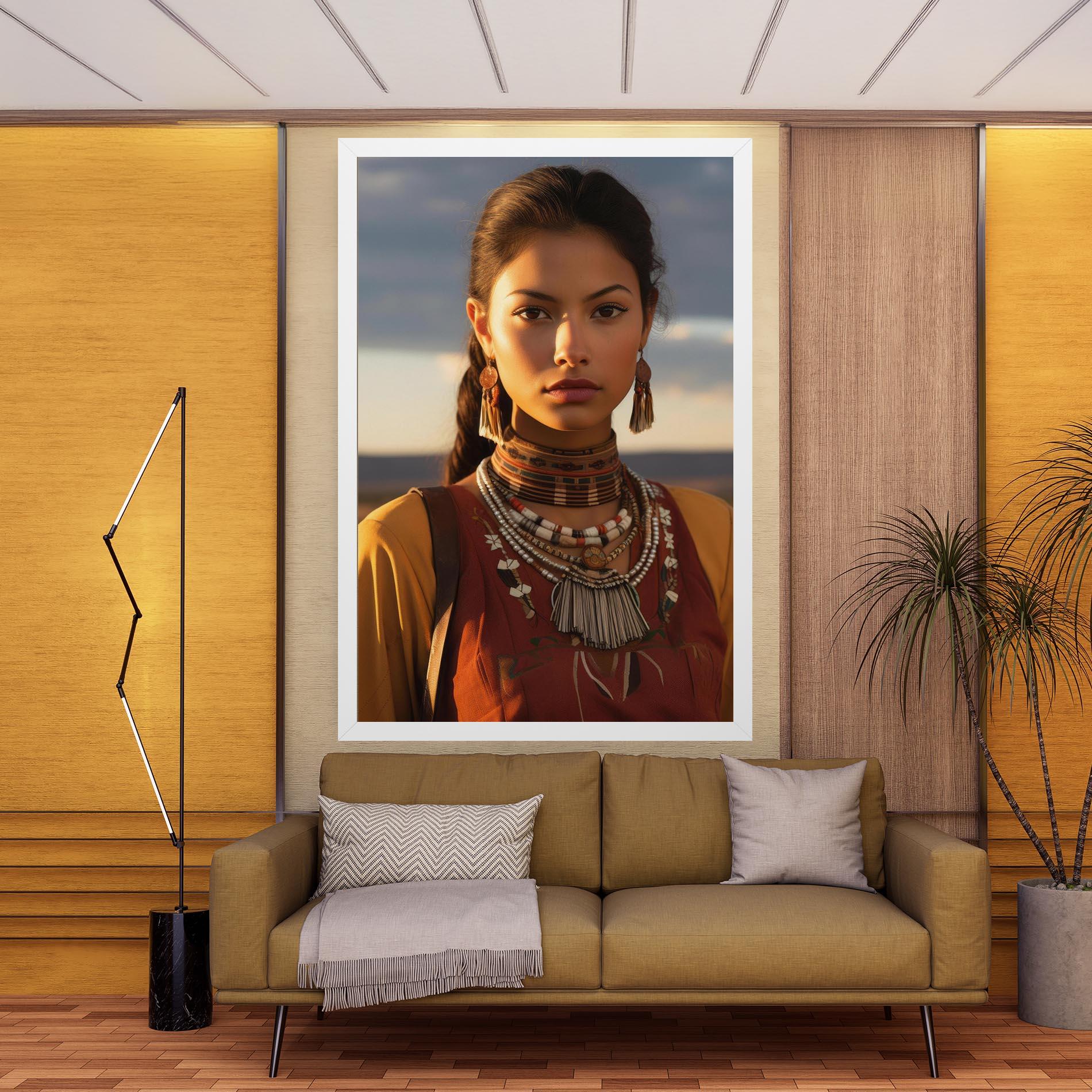 Tablou Canvas Native American Desert mockup 9