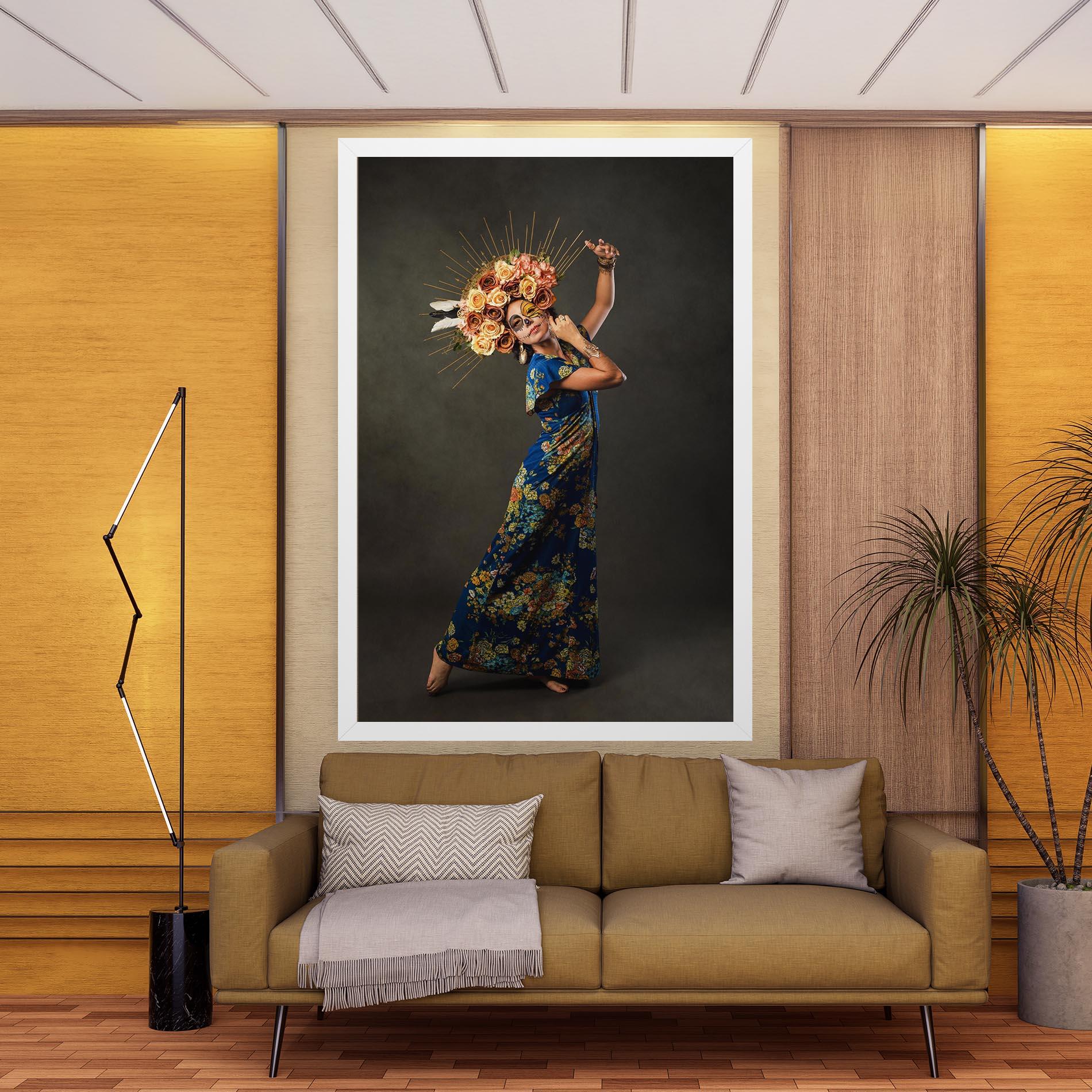 Tablou Canvas Sugar Skull Face mockup 9