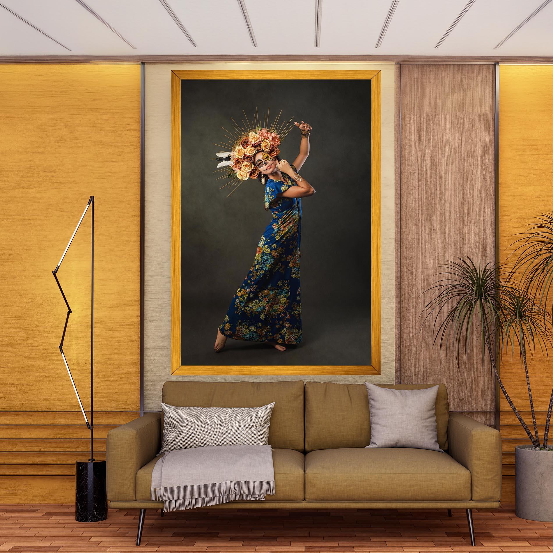 Tablou Canvas Sugar Skull Face mockup 9