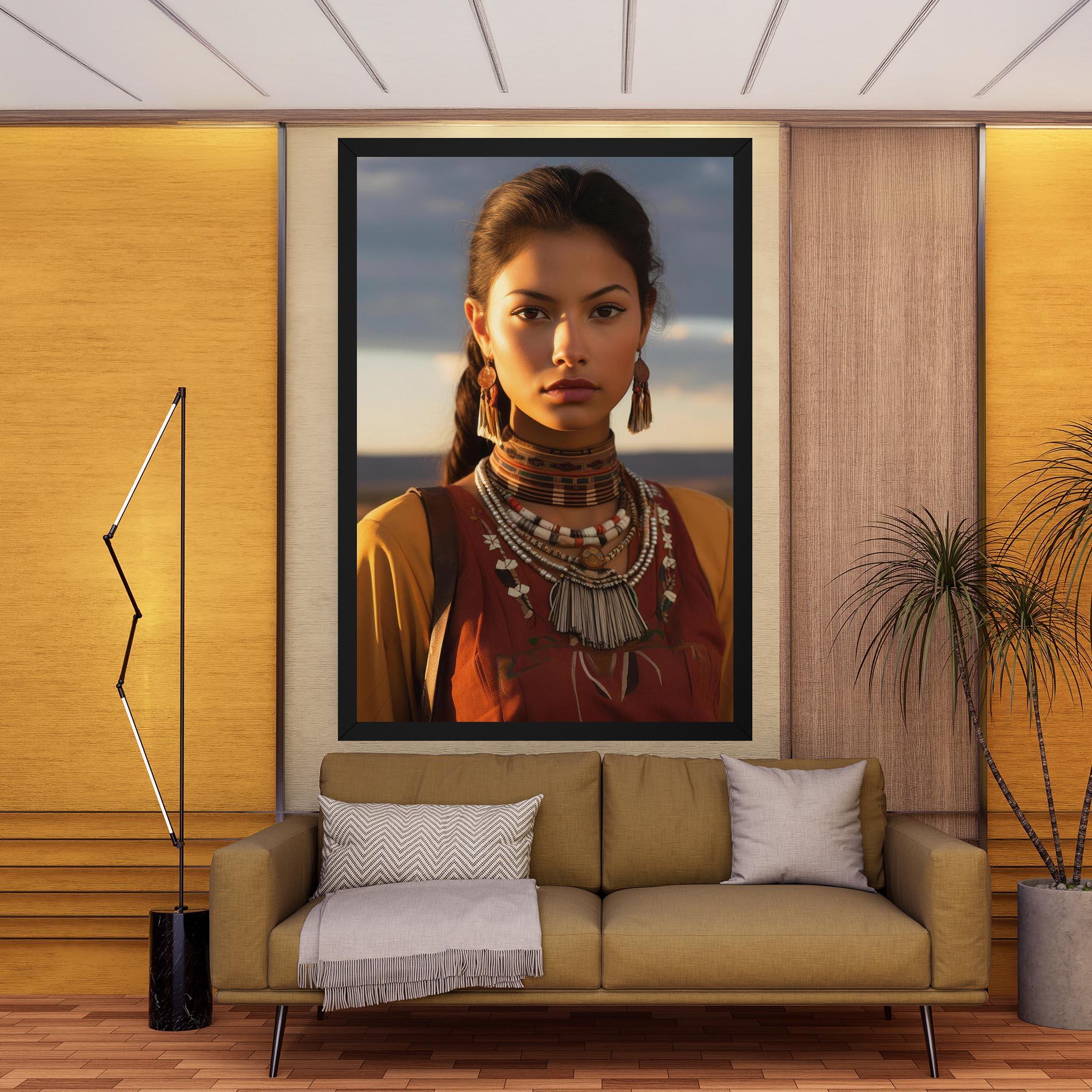 Tablou Canvas Native American Desert mockup 9