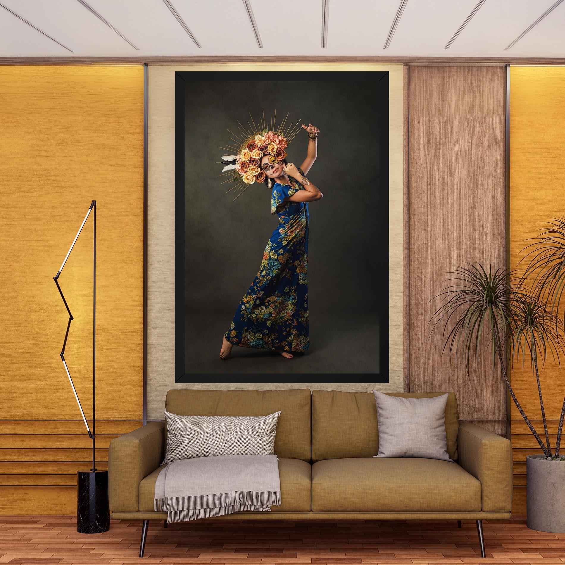 Tablou Canvas Sugar Skull Face mockup 9