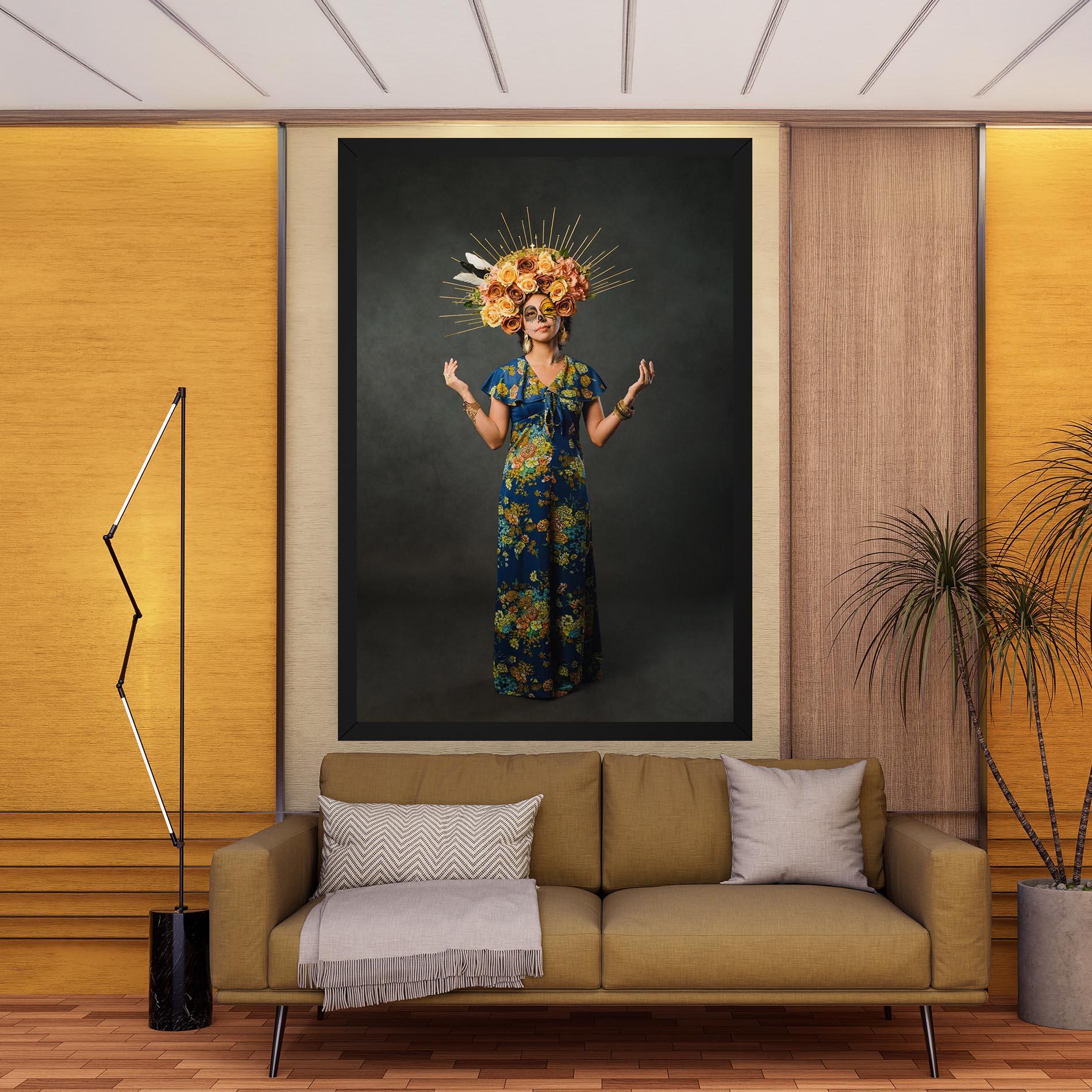 Tablou Canvas Sugar Skull Makeup mockup 9