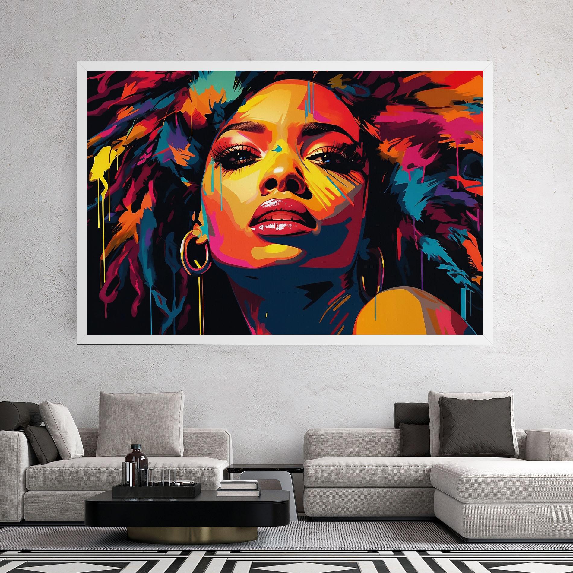 Tablou Canvas Beautiful African Art mockup 2