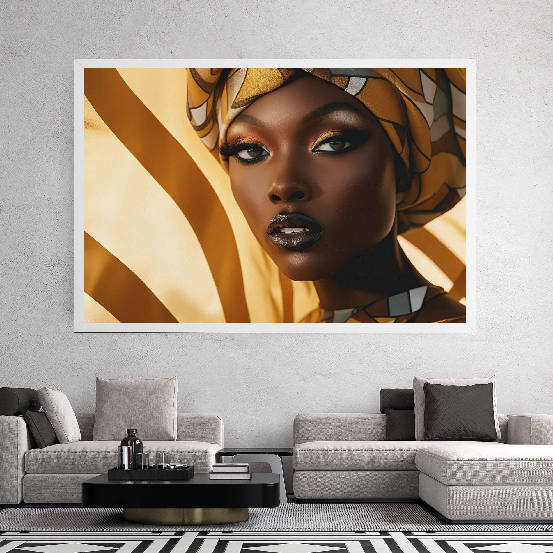 Tablou Canvas Fashion African Woman mockup 2