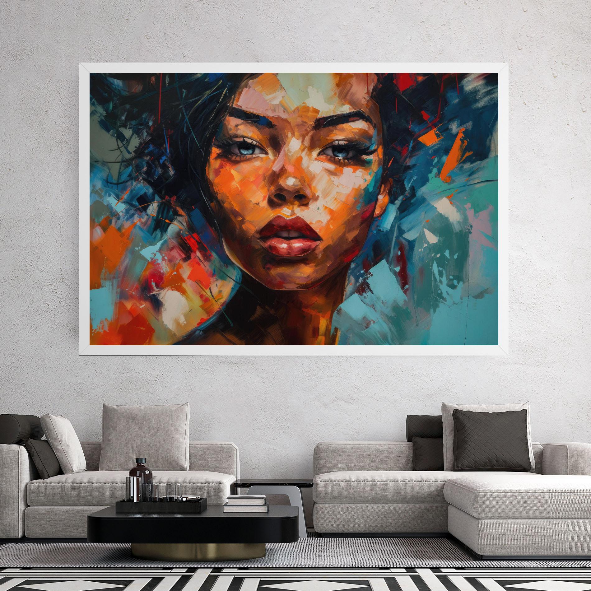 Tablou Canvas Intense Fiery Portrait mockup 2