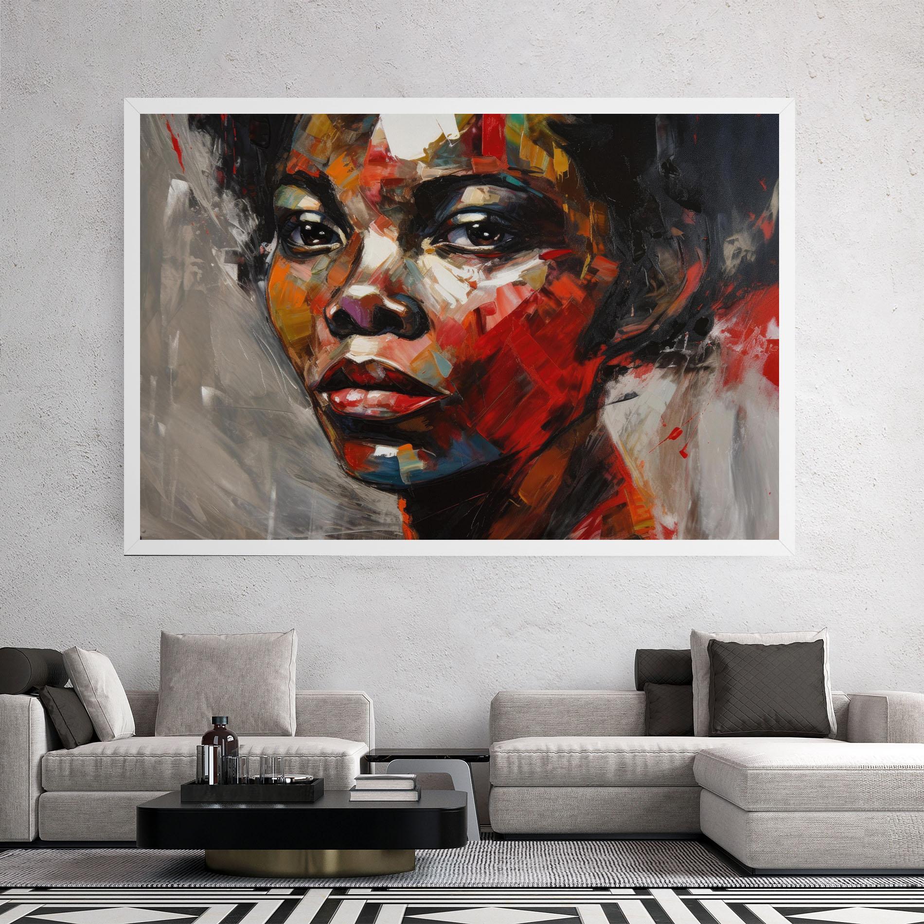 Tablou Canvas Intense Portrait Art mockup 2