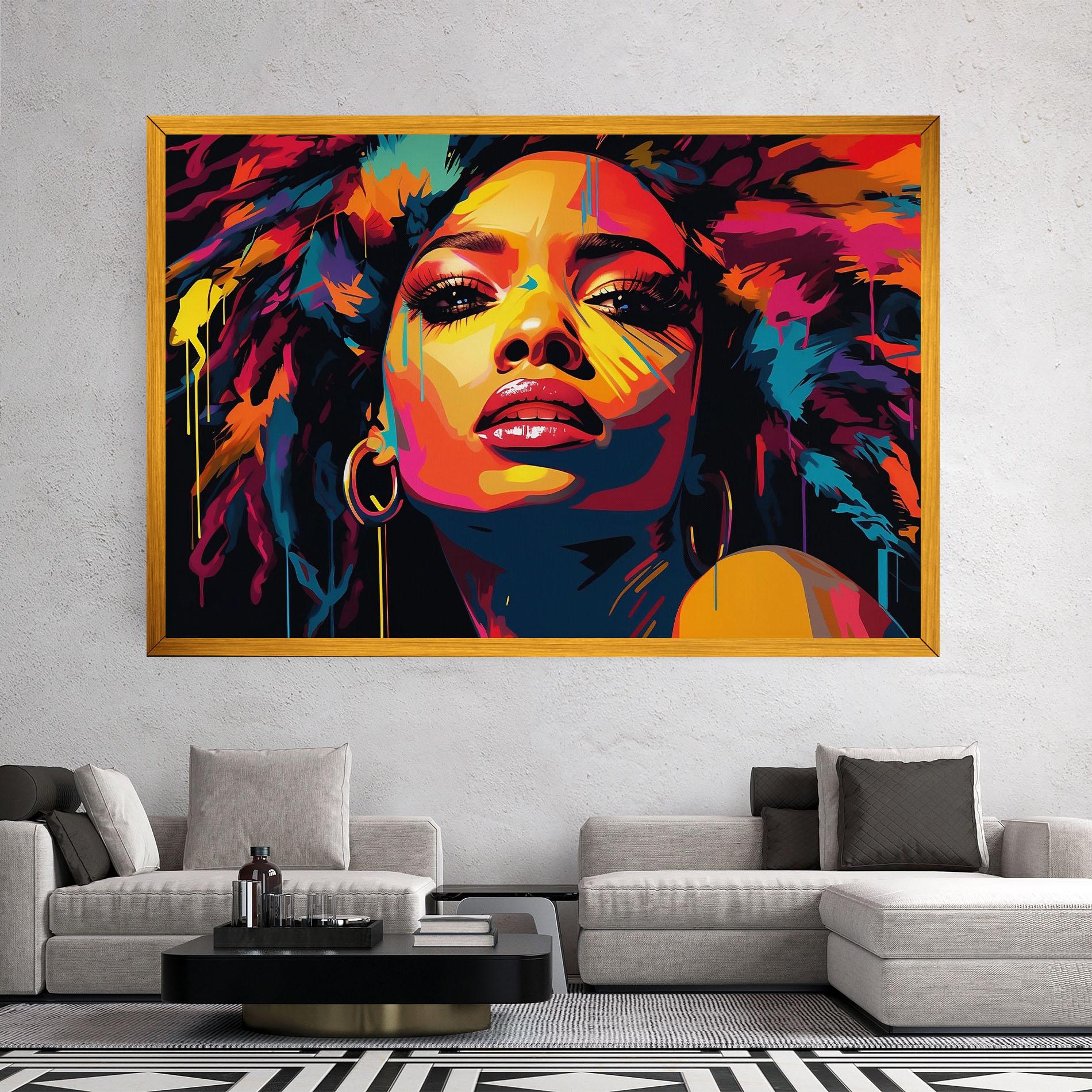 Tablou Canvas Beautiful African Art mockup 2