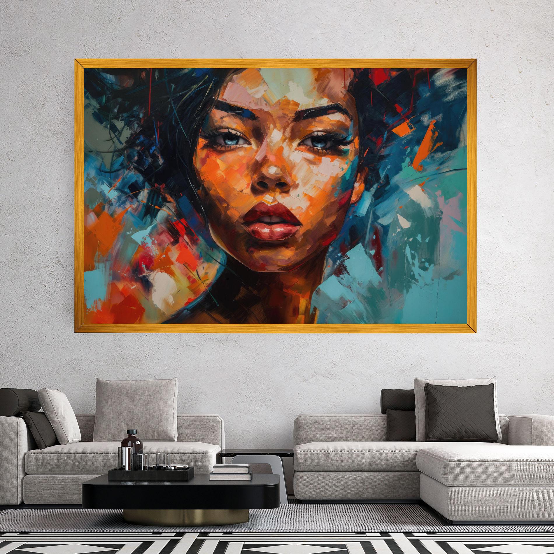 Tablou Canvas Intense Fiery Portrait mockup 2