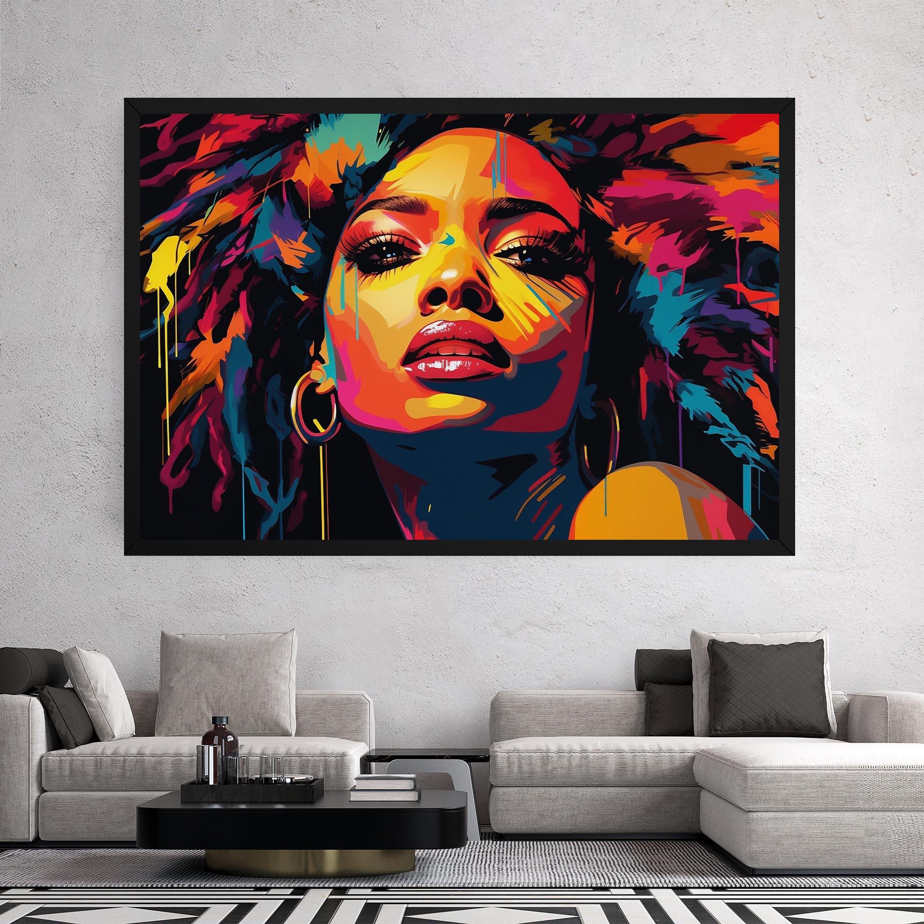 Tablou Canvas Beautiful African Art mockup 2