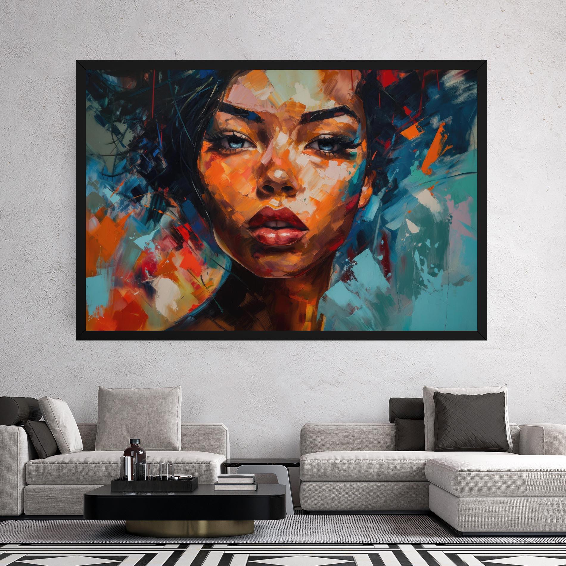 Tablou Canvas Intense Fiery Portrait mockup 2