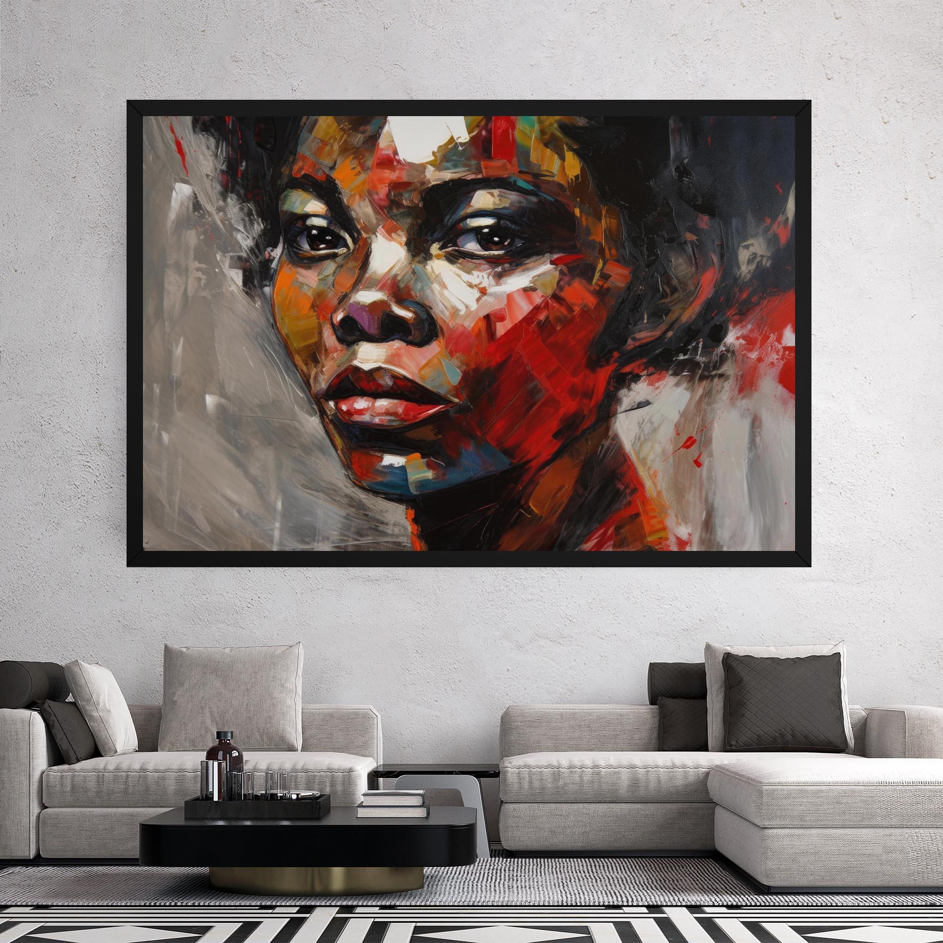 Tablou Canvas Intense Portrait Art mockup 2
