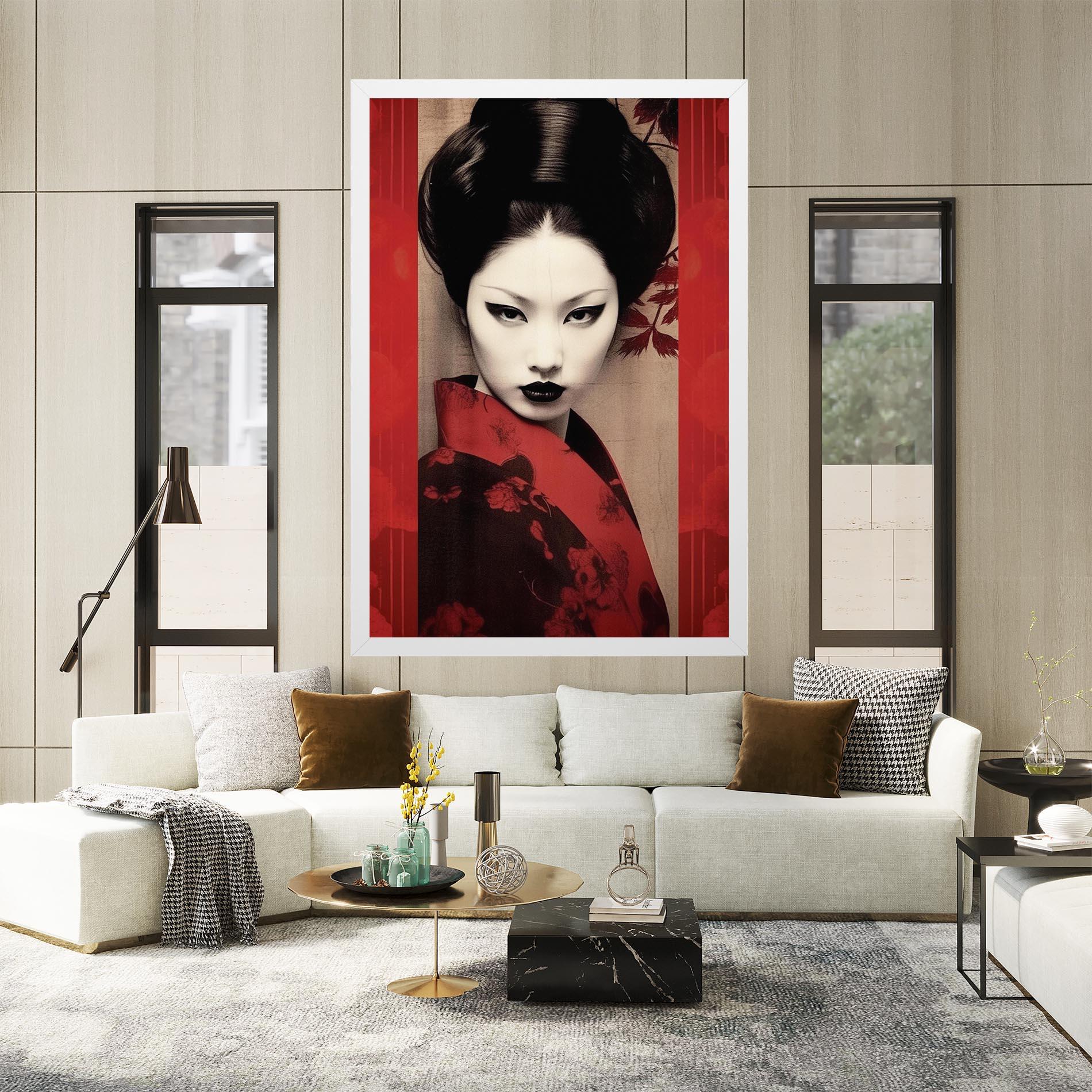 Tablou Canvas Black Asiatic Makeup mockup 2