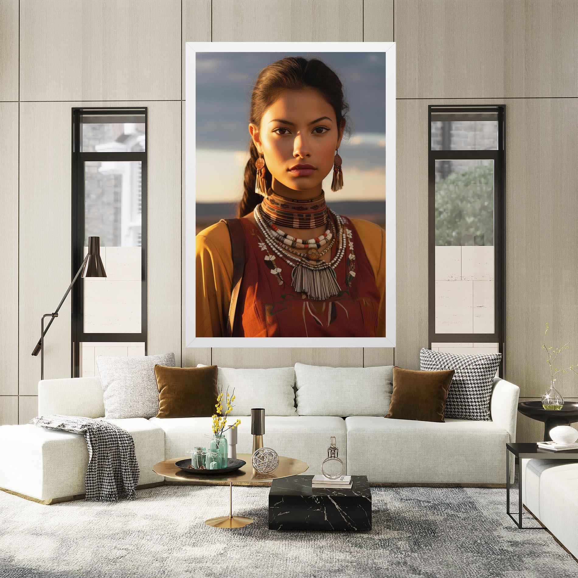 Tablou Canvas Native American Desert mockup 2
