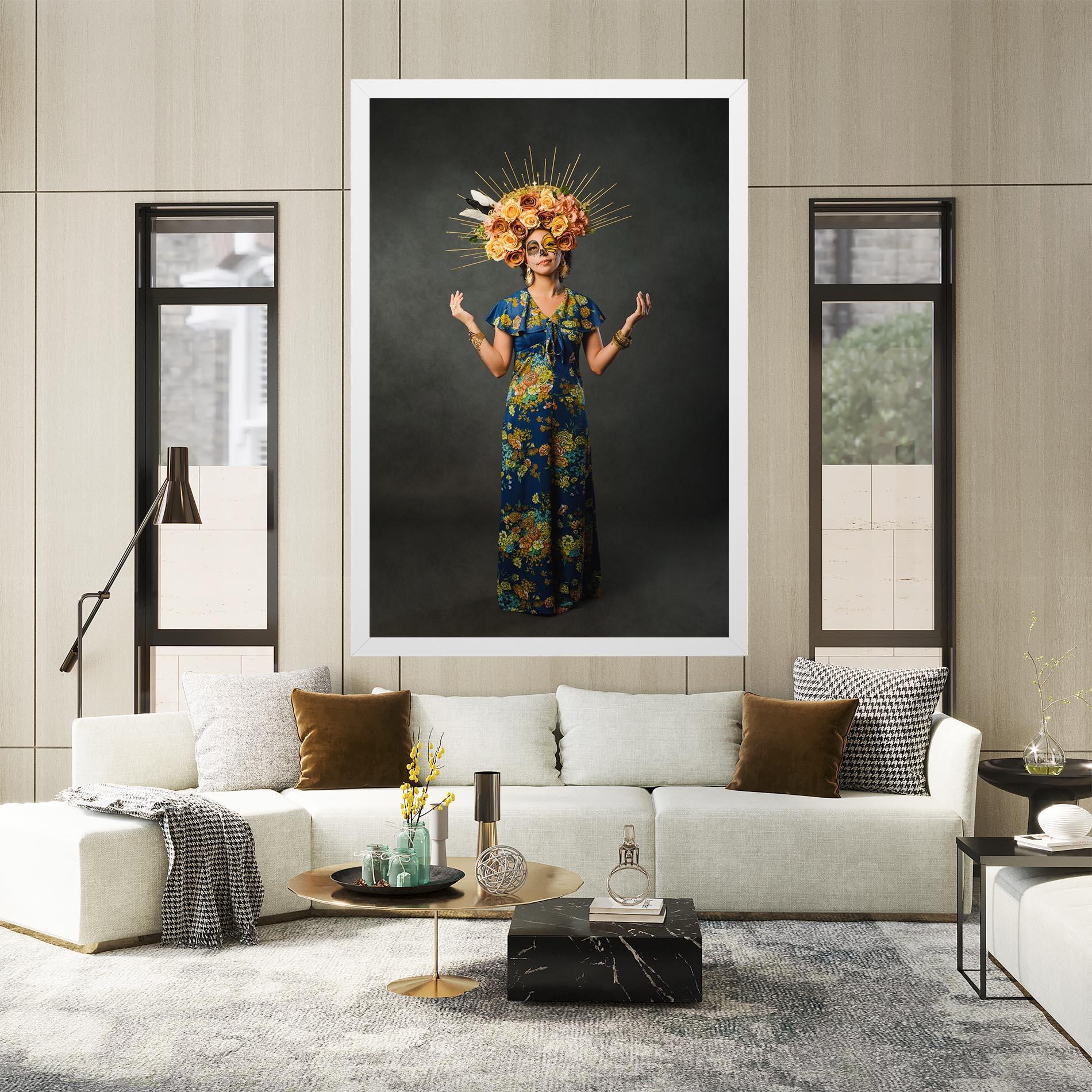 Tablou Canvas Sugar Skull Makeup mockup 2