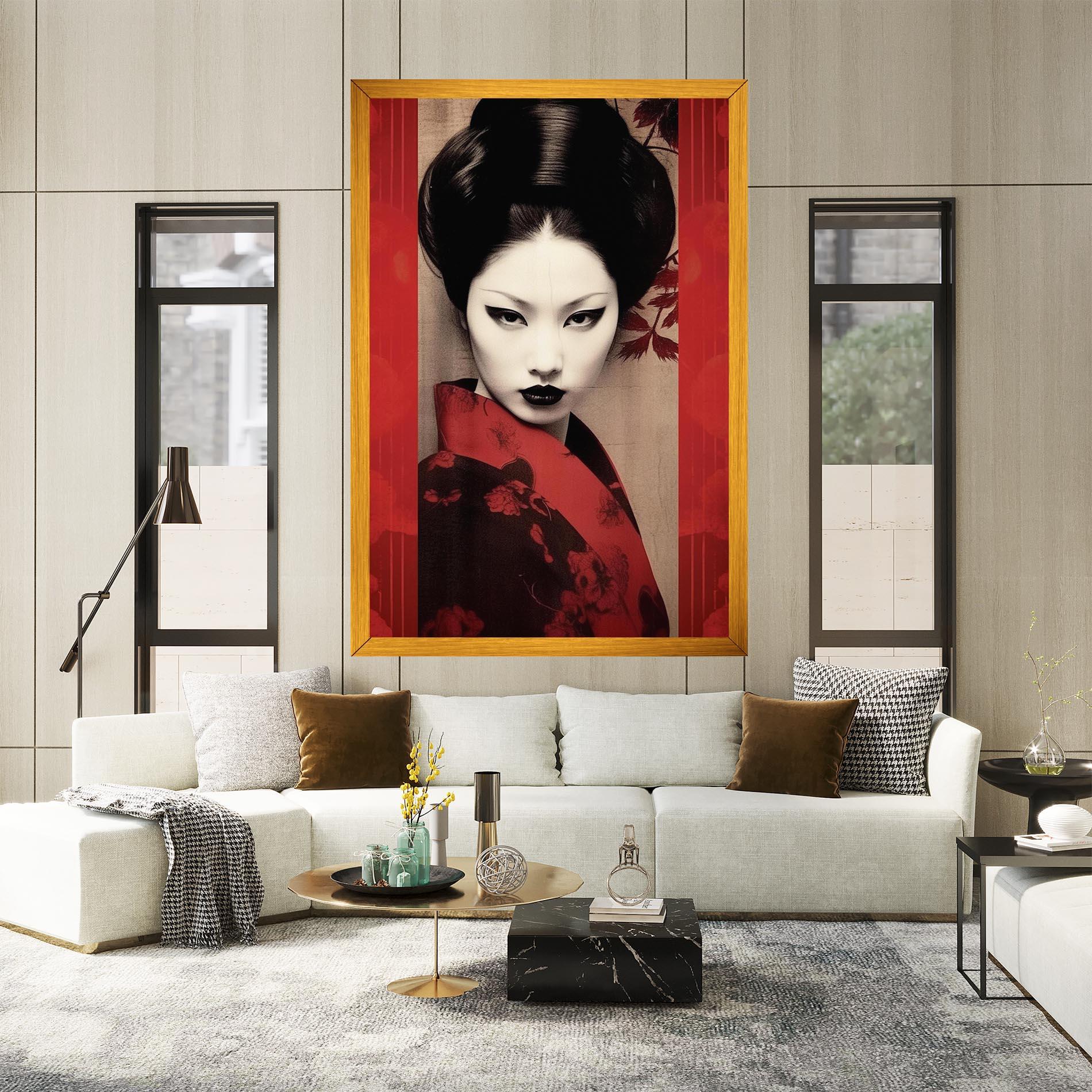 Tablou Canvas Black Asiatic Makeup mockup 2