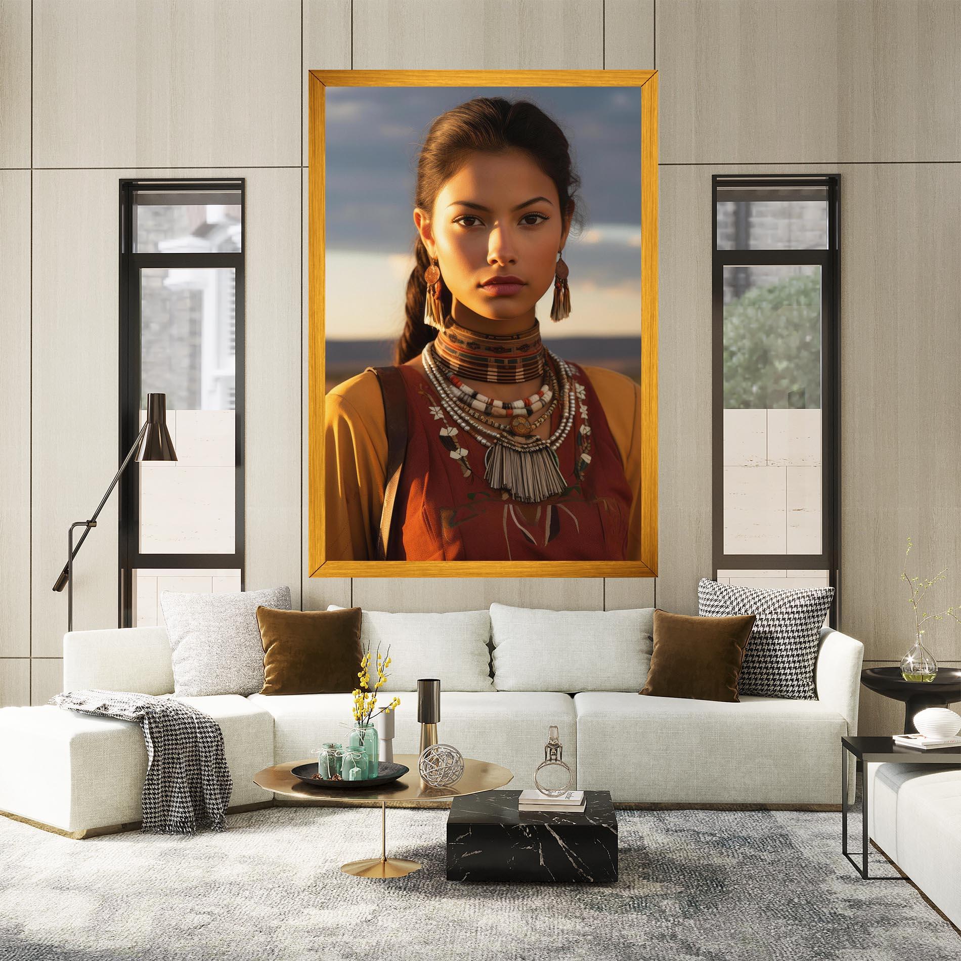 Tablou Canvas Native American Desert mockup 2