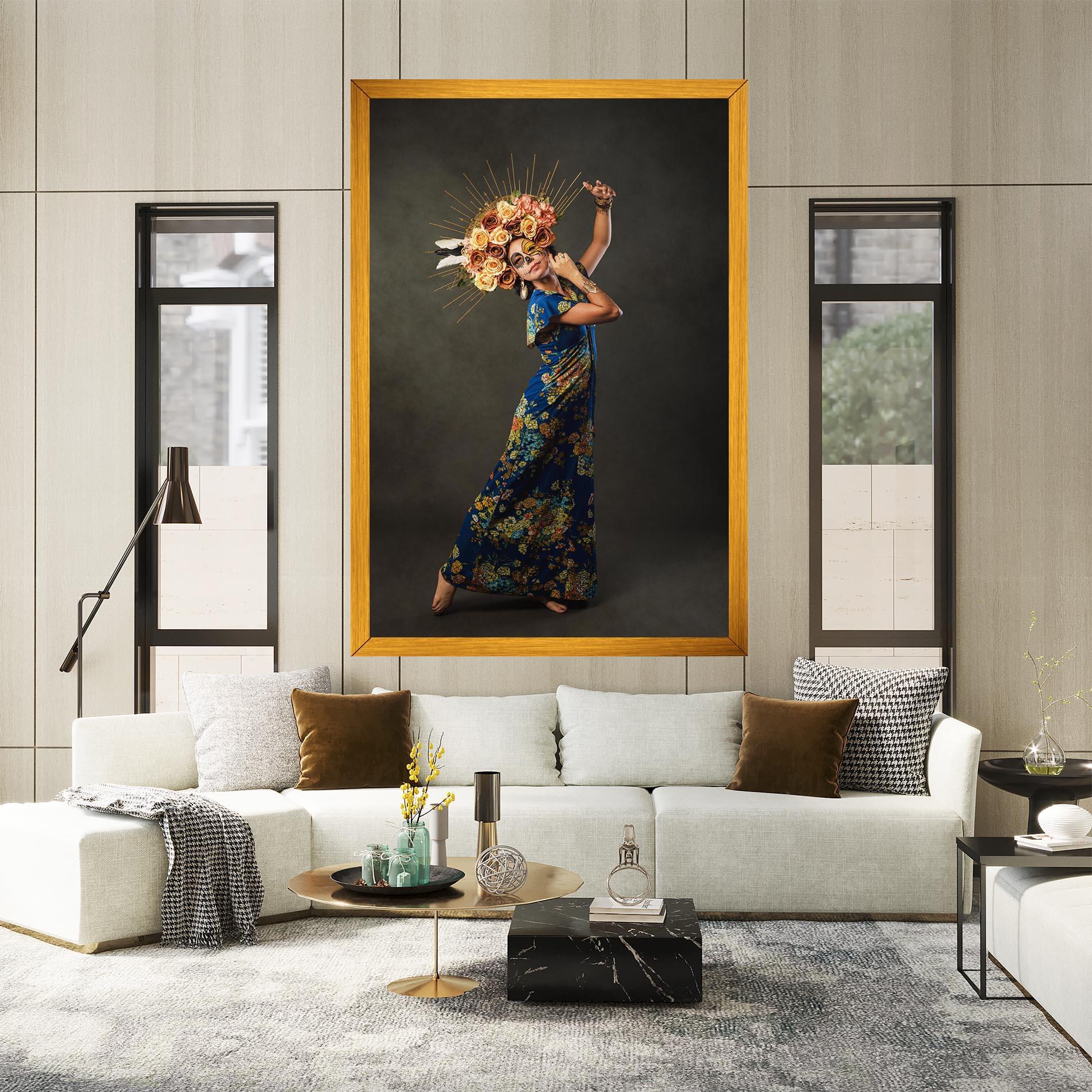 Tablou Canvas Sugar Skull Face mockup 2