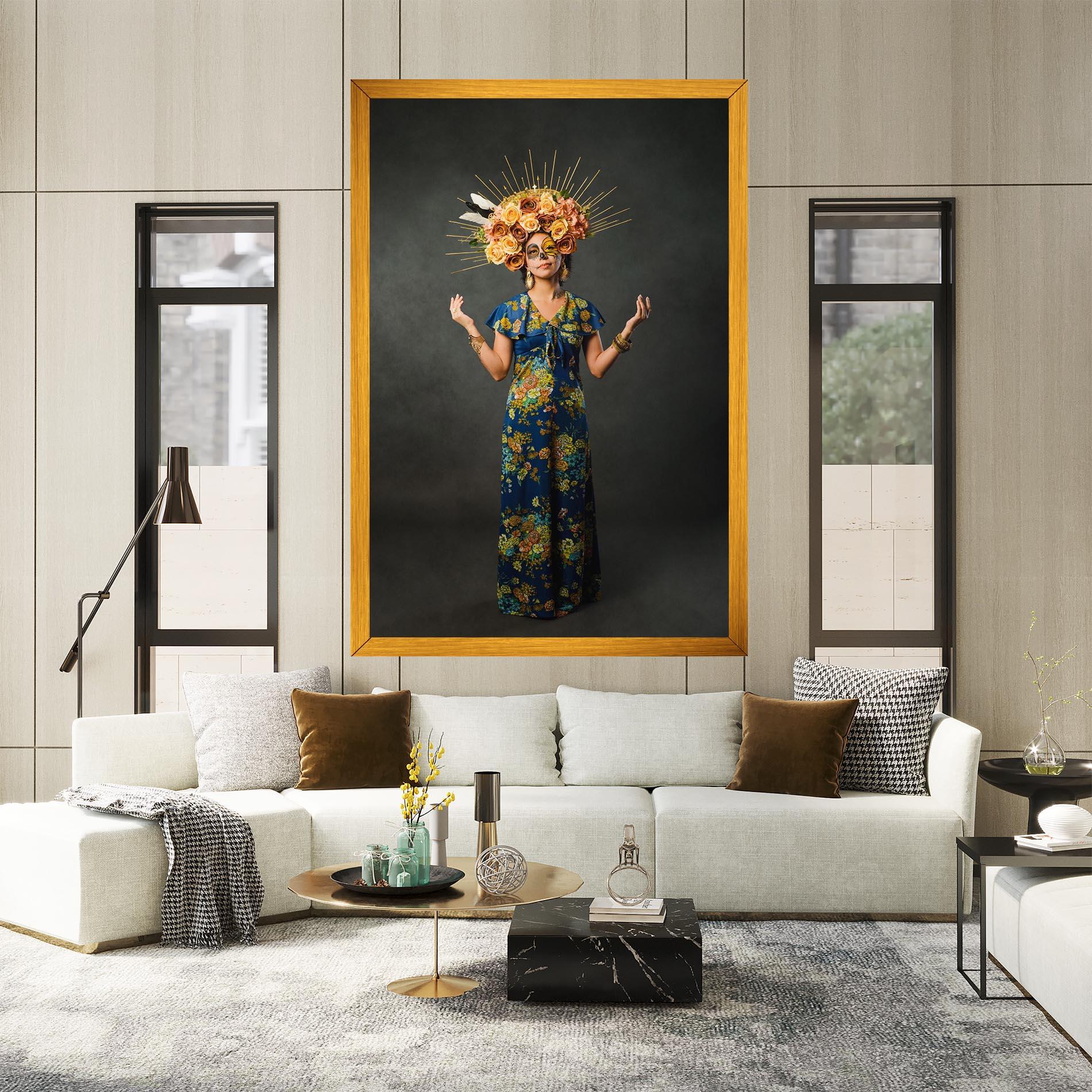 Tablou Canvas Sugar Skull Makeup mockup 2