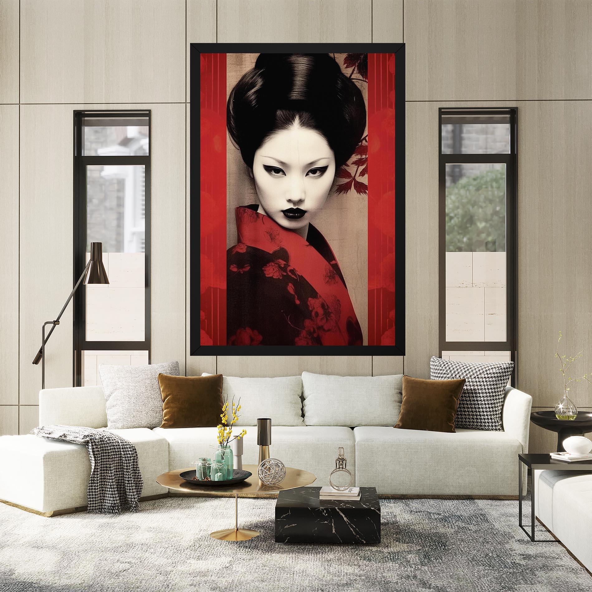 Tablou Canvas Black Asiatic Makeup mockup 2