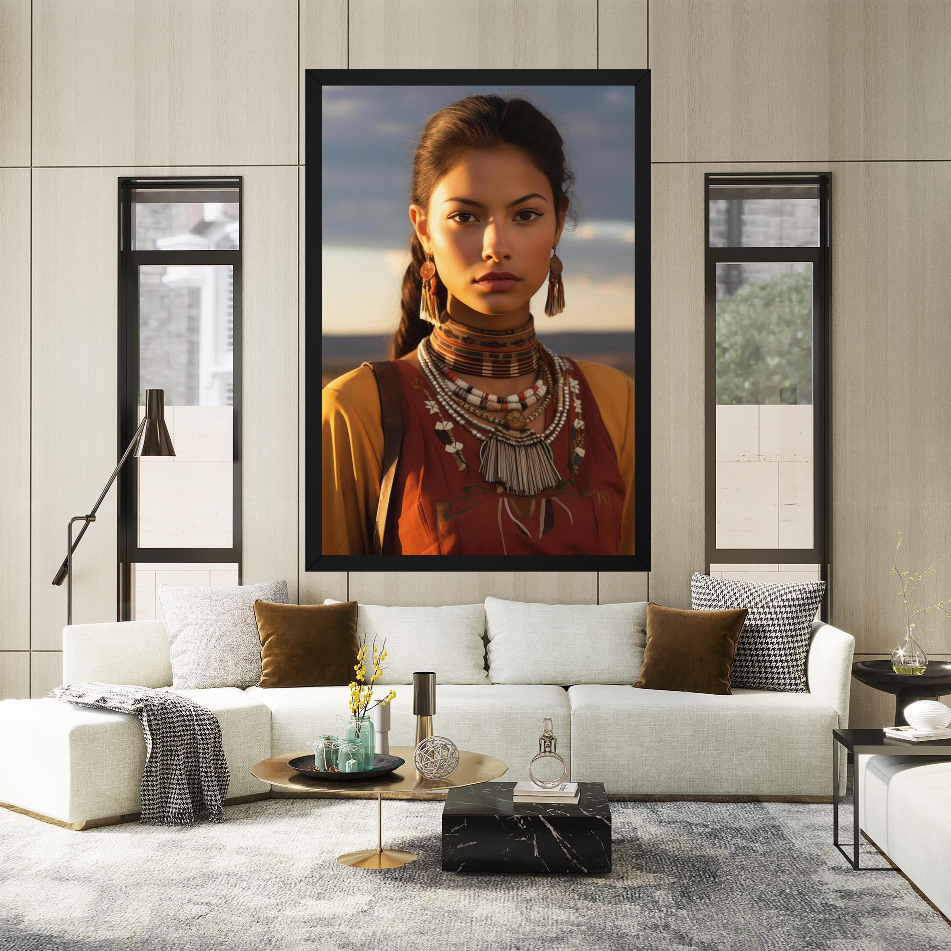 Tablou Canvas Native American Desert mockup 2