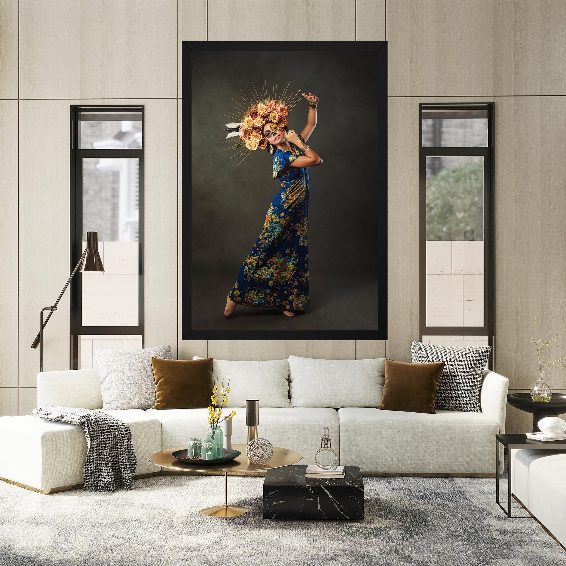 Tablou Canvas Sugar Skull Face mockup 2