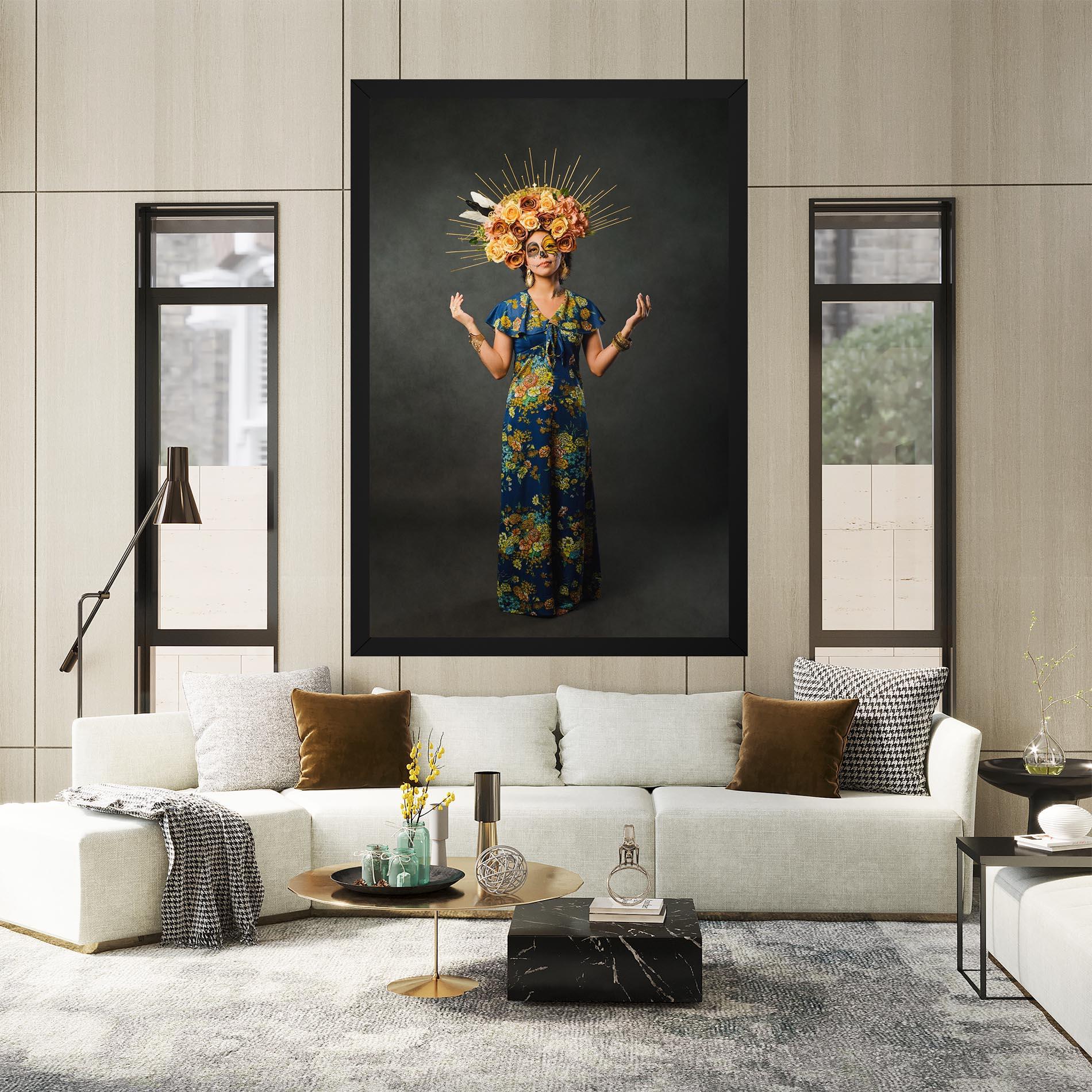 Tablou Canvas Sugar Skull Makeup mockup 2