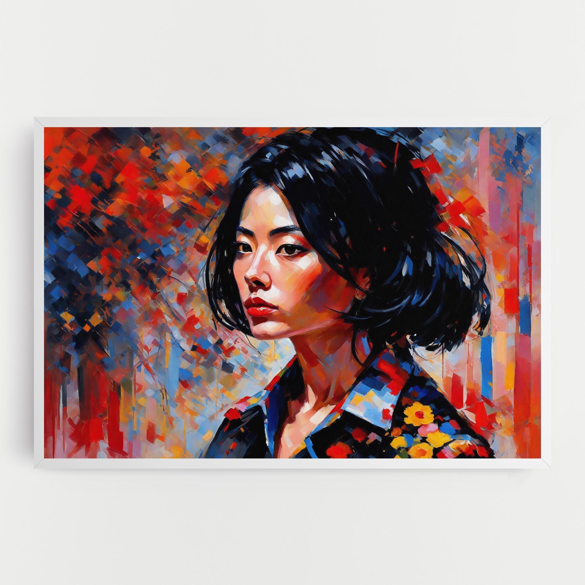 Tablou Canvas Beautiful Asian Woman mockup 0