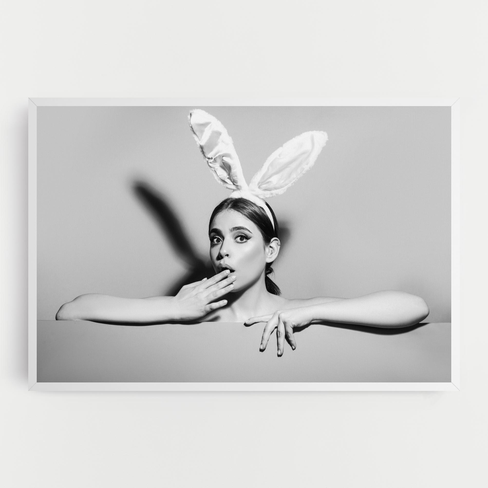 Tablou Canvas Bunny Ears Peeking mockup 0