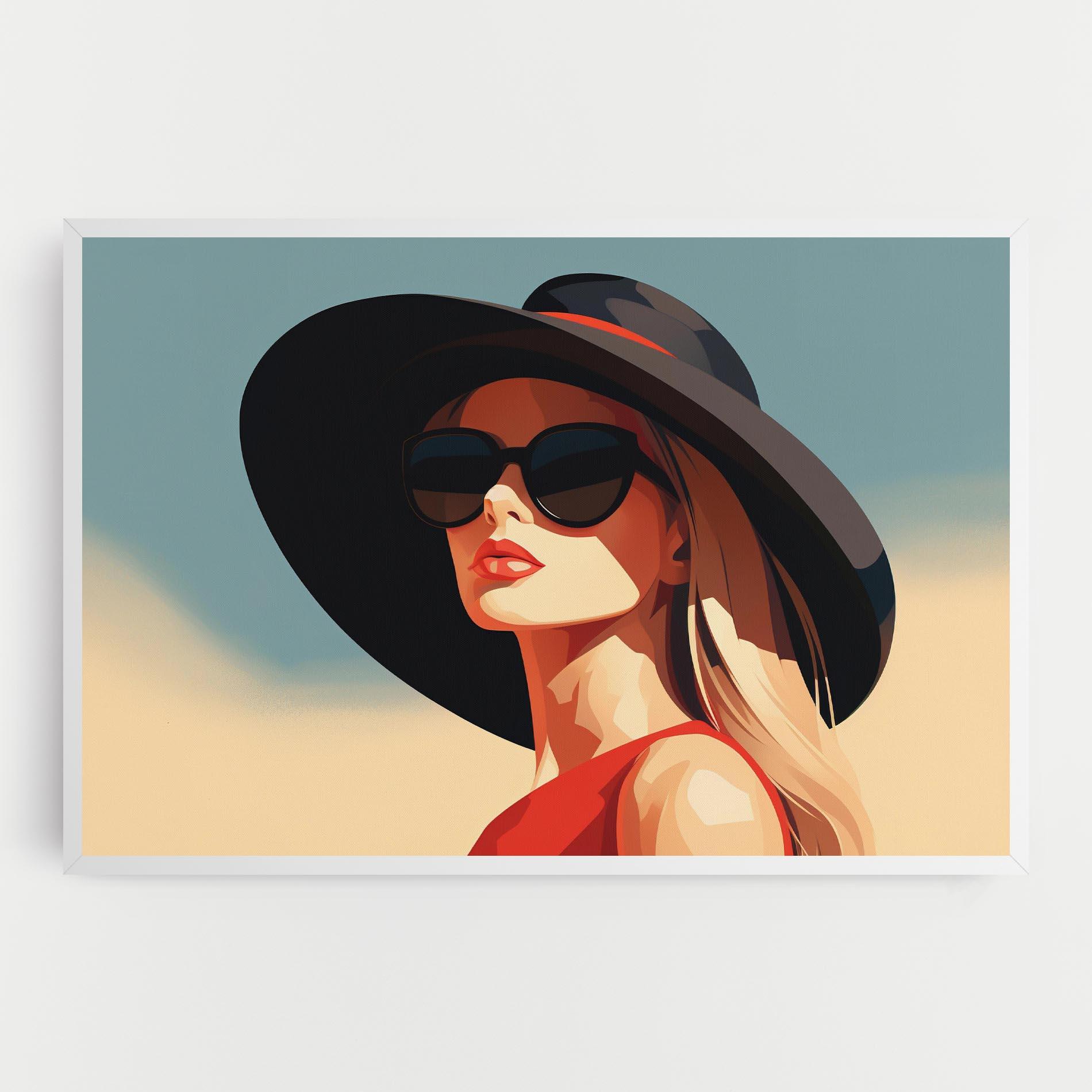 Tablou Canvas Caucasian Glamor Model mockup 0