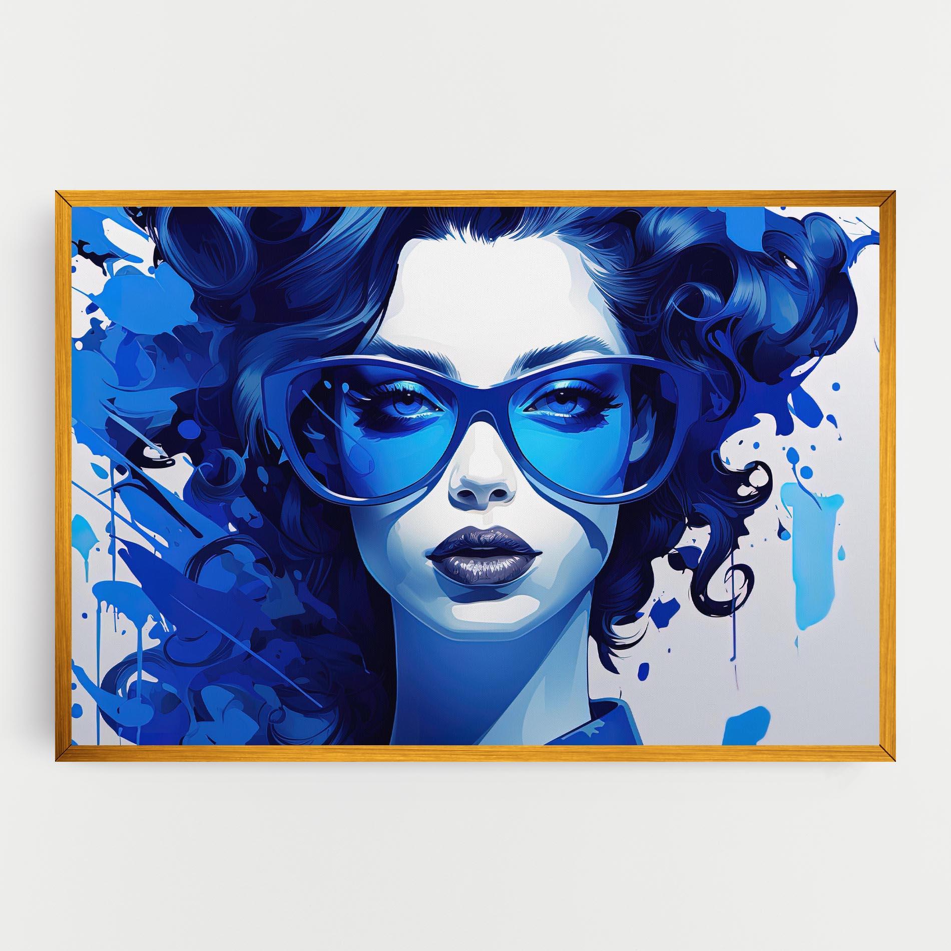 Tablou Canvas Big Blue Glasses mockup 0
