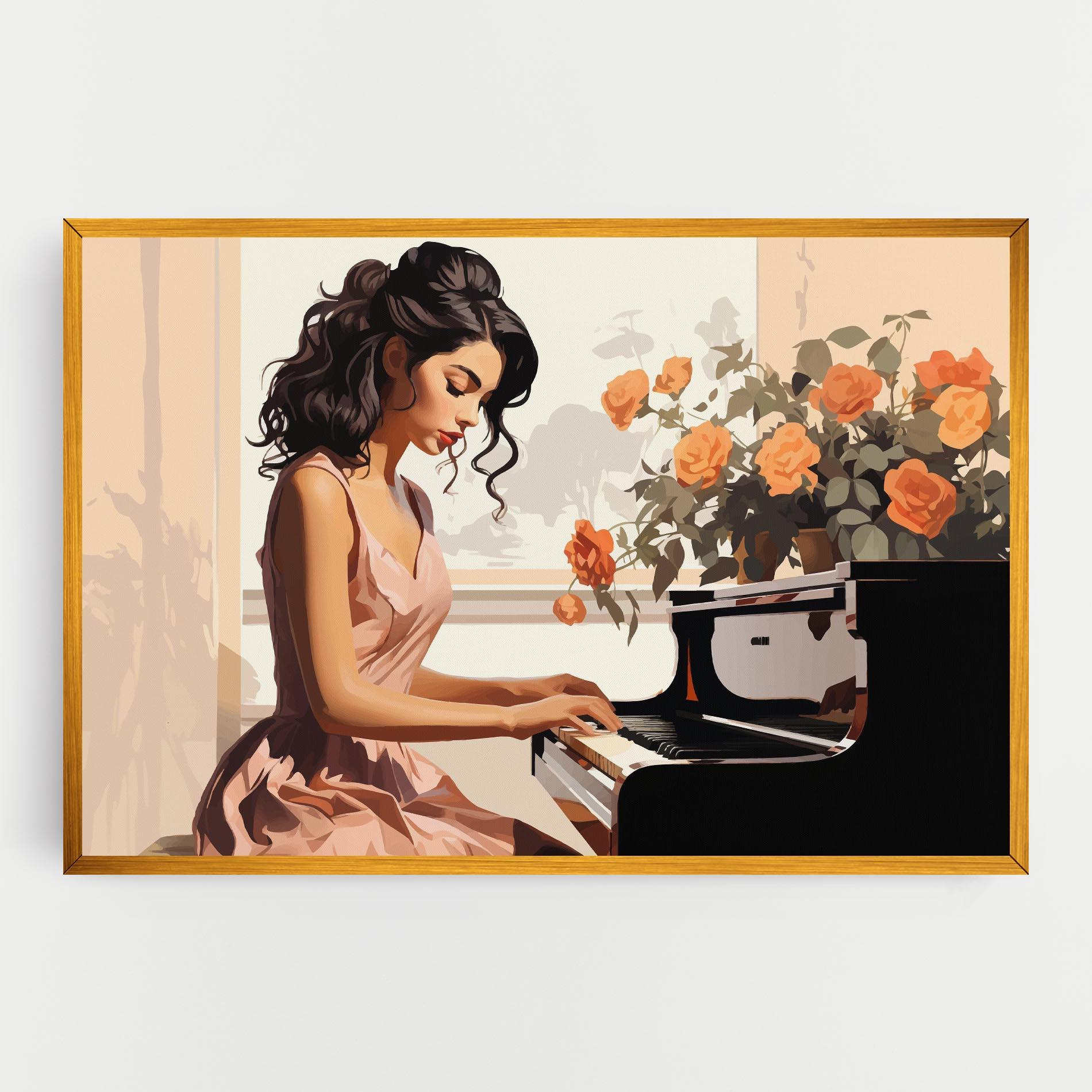 Tablou Canvas Singer Painting mockup 0