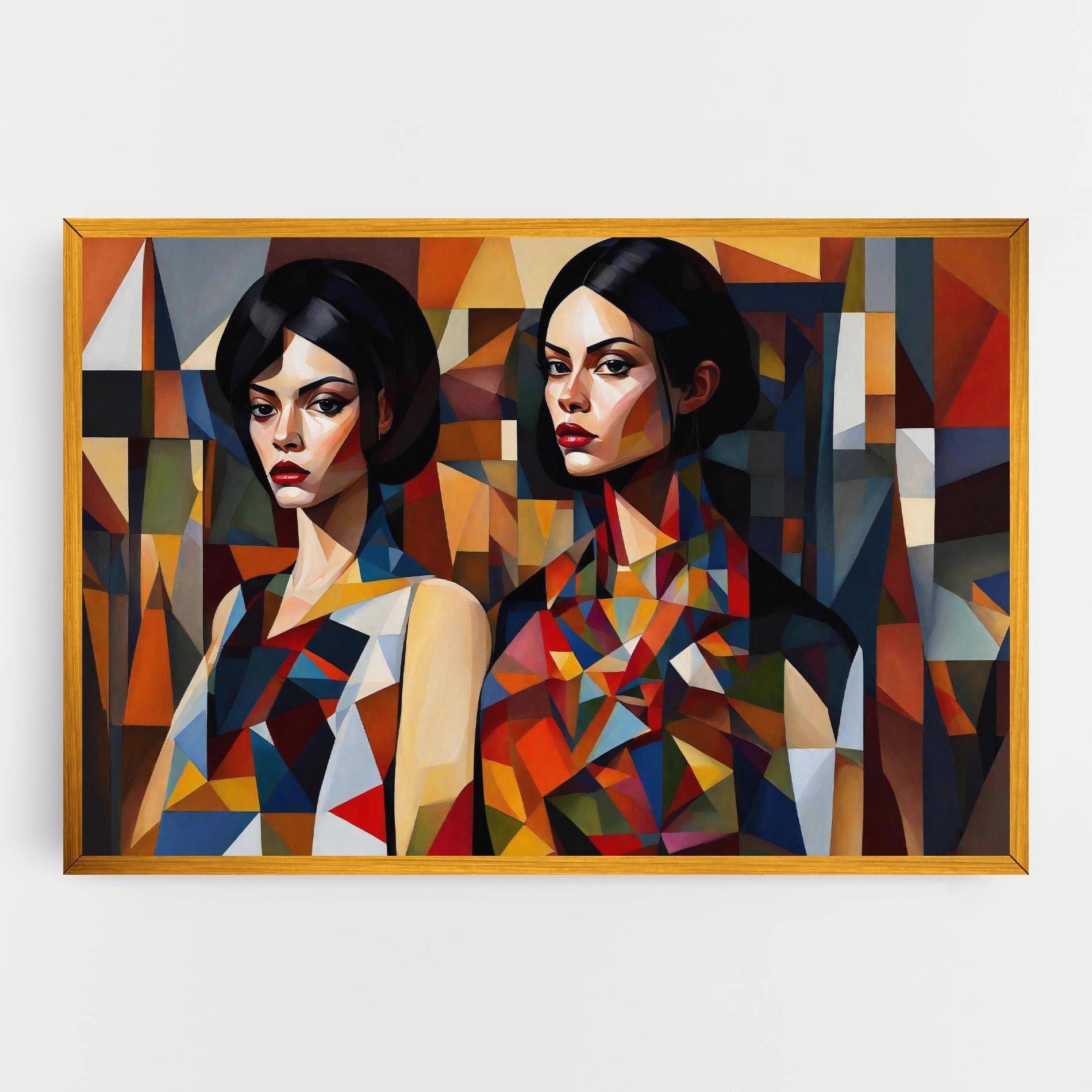 Tablou Canvas Young Abstract Women mockup 0